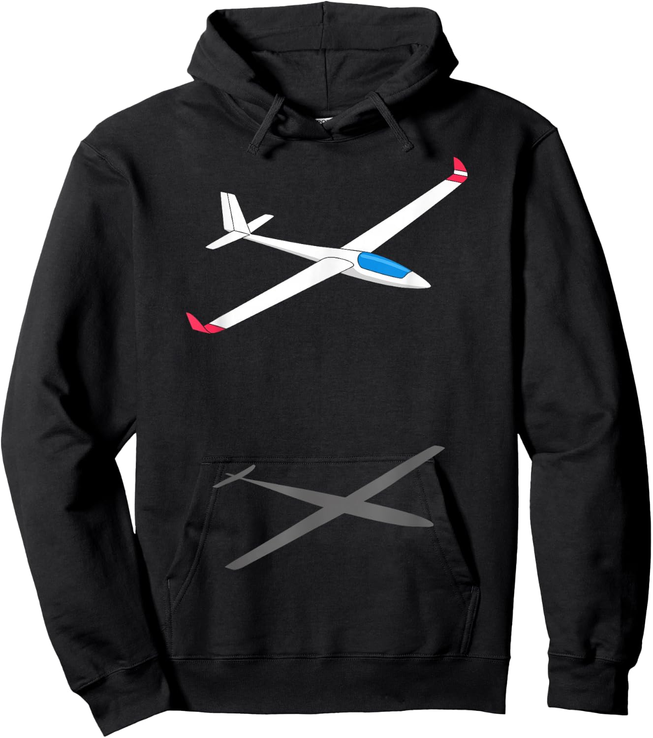 Sailplane Glider Hoodie - Hoodie | Black