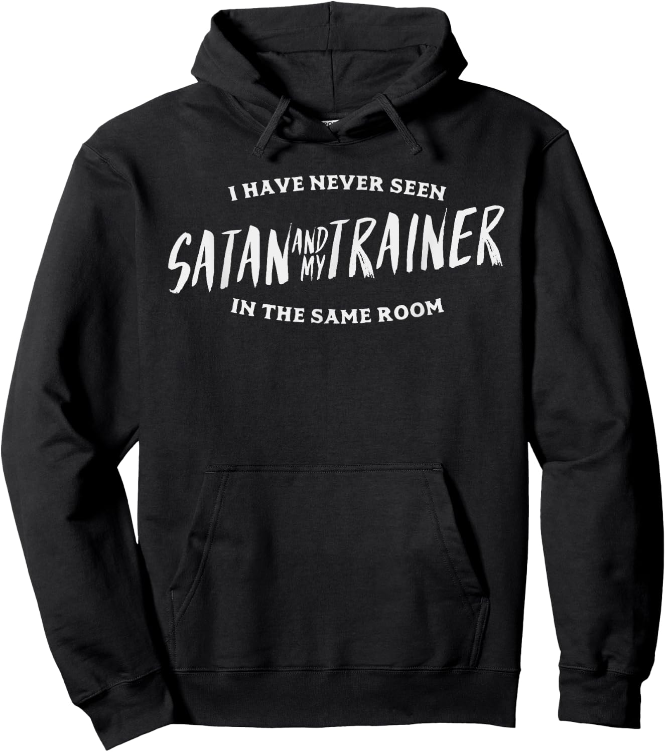 Funny Gym Shirt Fitness Trainer Satan Gift Weightlifting Hoodie - Hoodie | Black