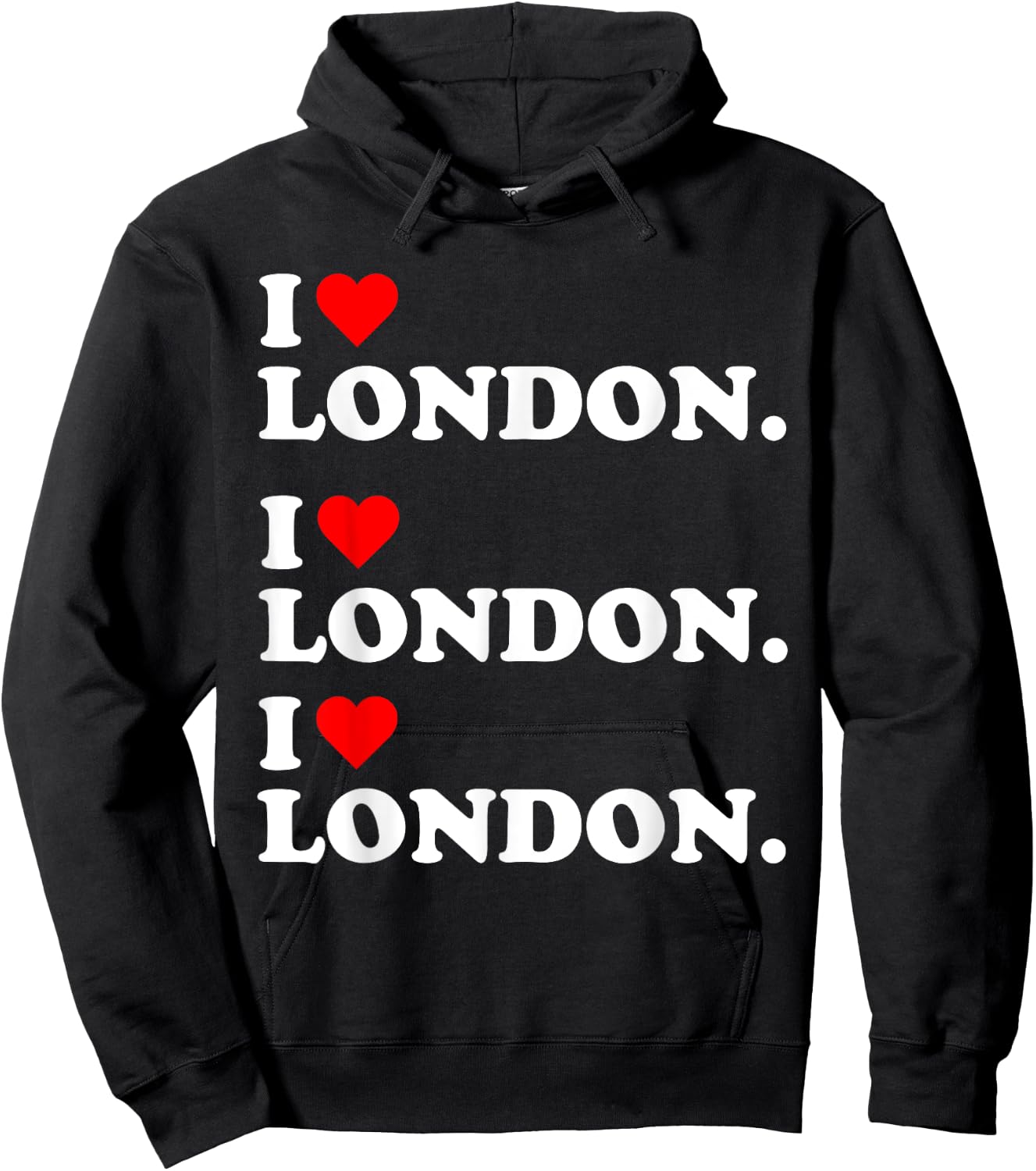 I heart London Love United Kingdom Brirtin Britsh Day Hoodie - Hoodie | Black
