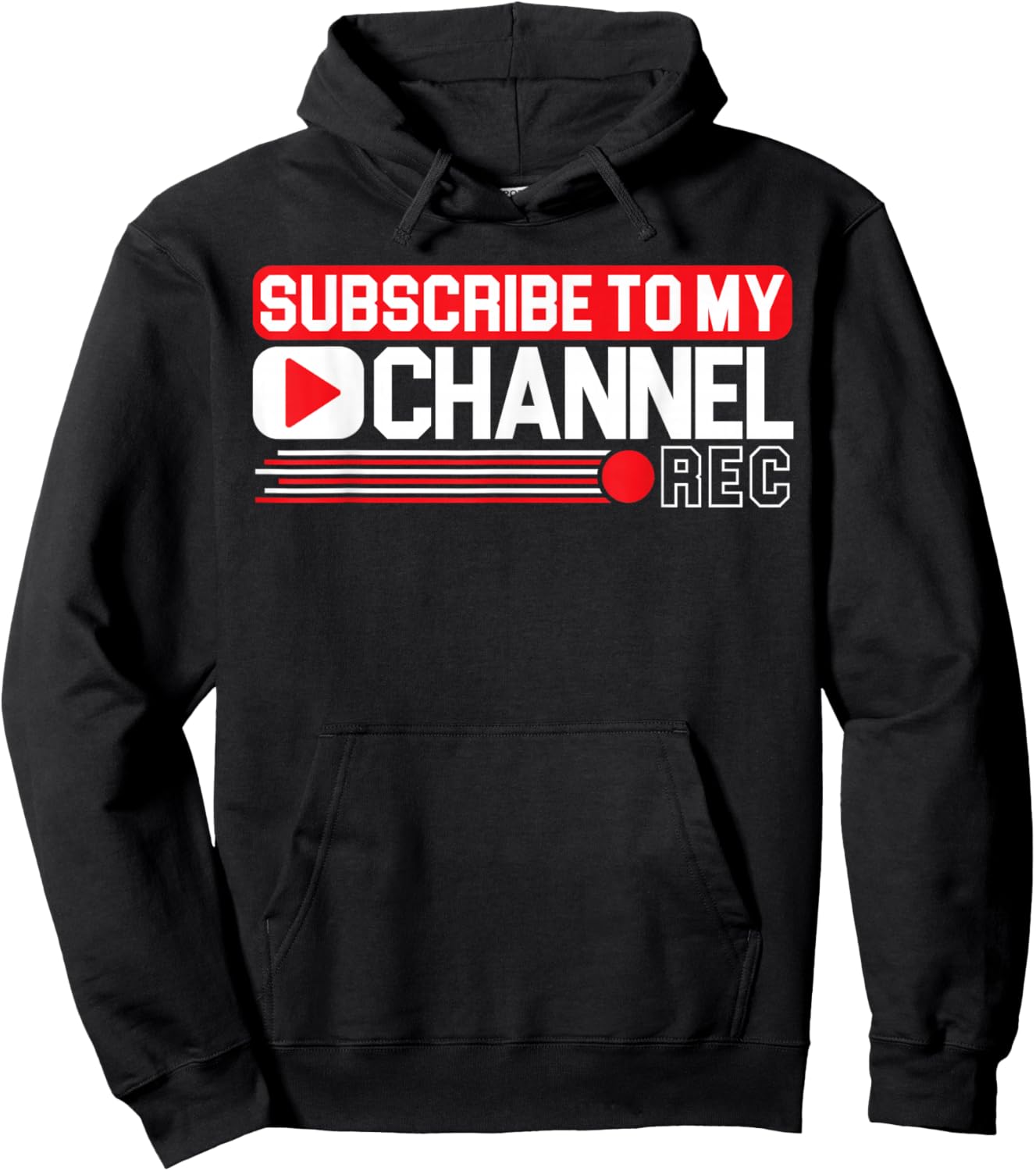 Subscribe To My Channel Livestreaming Online Streaming Hoodie - Hoodie | Black