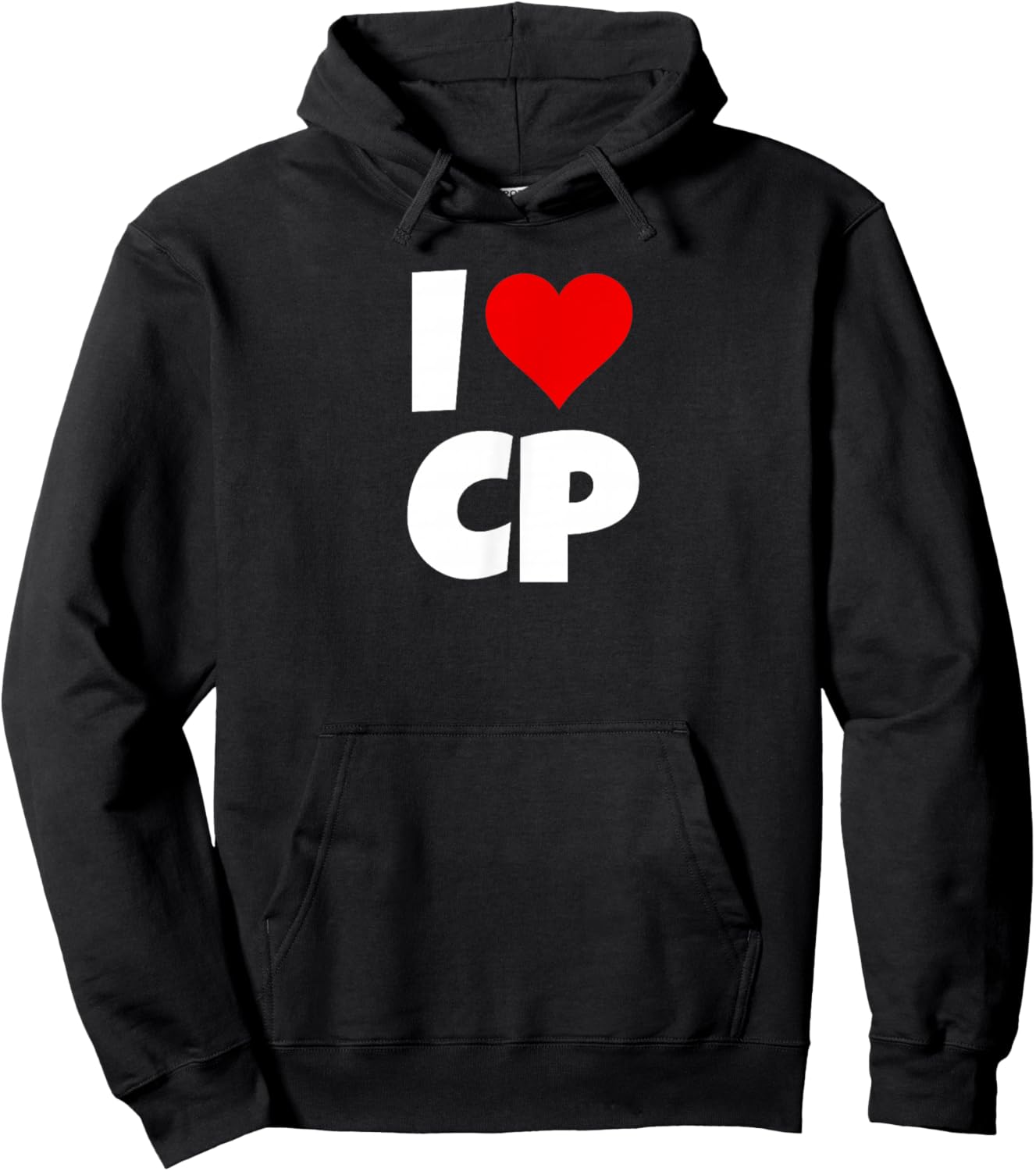 I Love CP I Heart CP I Love CP I Heart CP Hoodie - Hoodie | Black