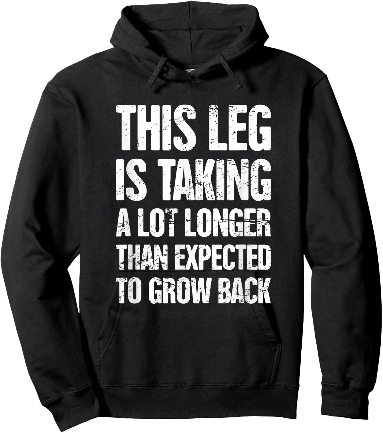 Funny Gift Leg Amputee Hoodie - Hoodie | Black