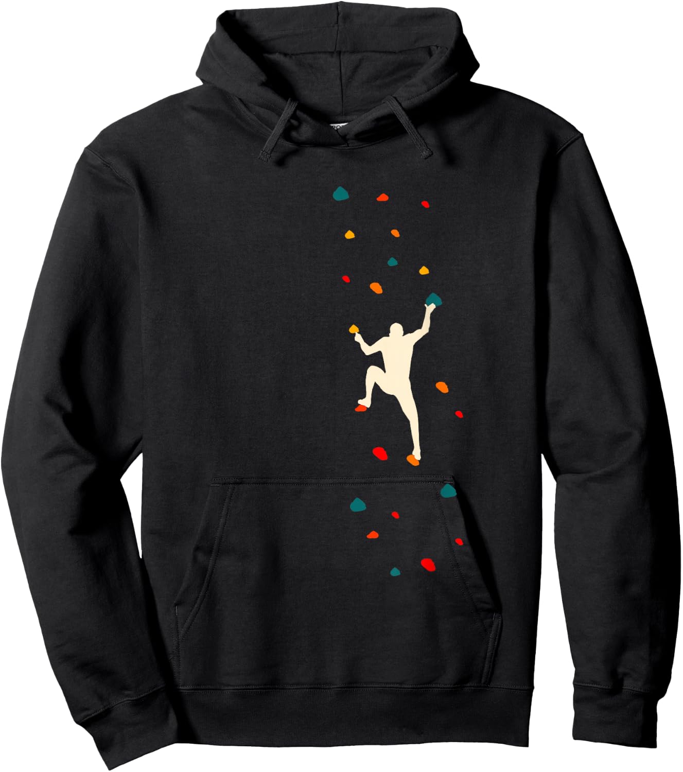 Bouldering Climber Free Climbing Small Rock Formation Hoodie - Hoodie | Black