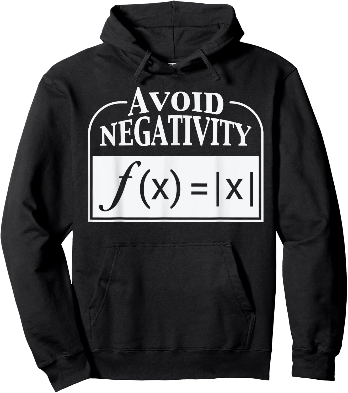 Avoid Negativity Funny Math Teacher Men Women Girls Kids Hoodie - Hoodie | Black