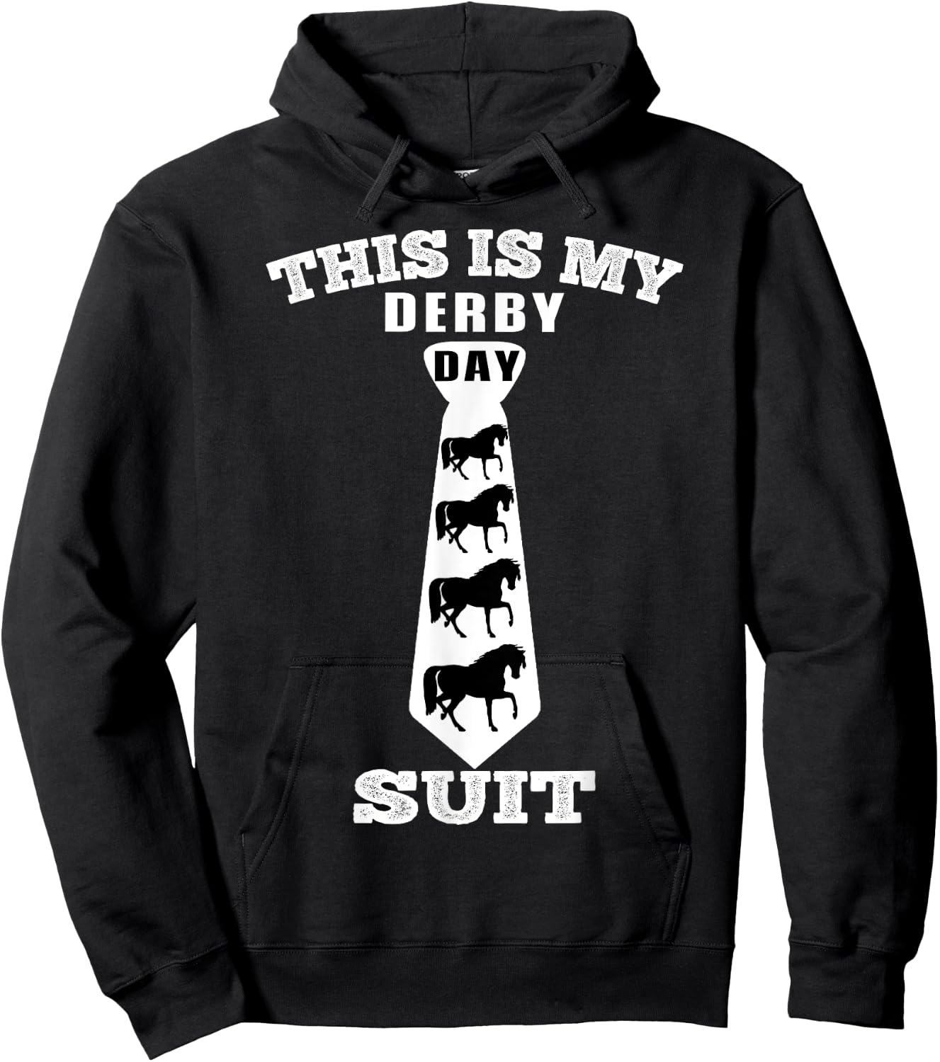 This Is My Derby Day Suit Funny Horse Racing Horse Lover Hoodie - Hoodie | Black