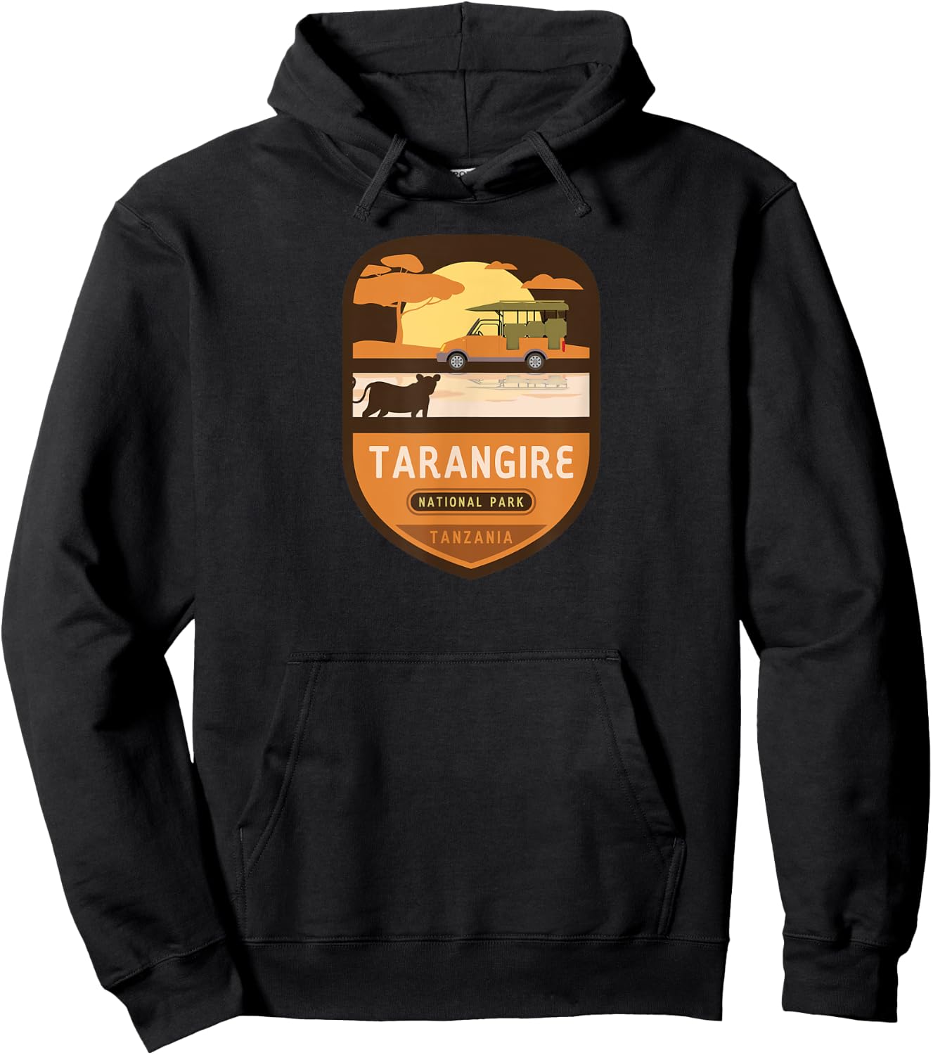 Tarangire National Park – Tanzania Hoodie - Hoodie | Black
