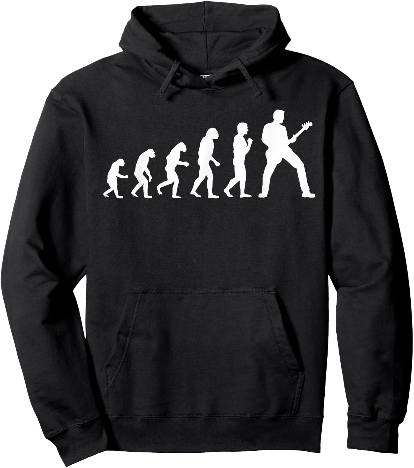 guitar evolution of a guitarist Gift guitar player Hoodie - Hoodie | Black