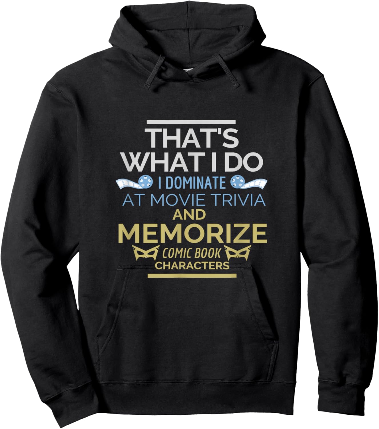 Funny Movie Trivia & Comic Book Fan Apparel Men & Women Gift Hoodie - Hoodie | Black