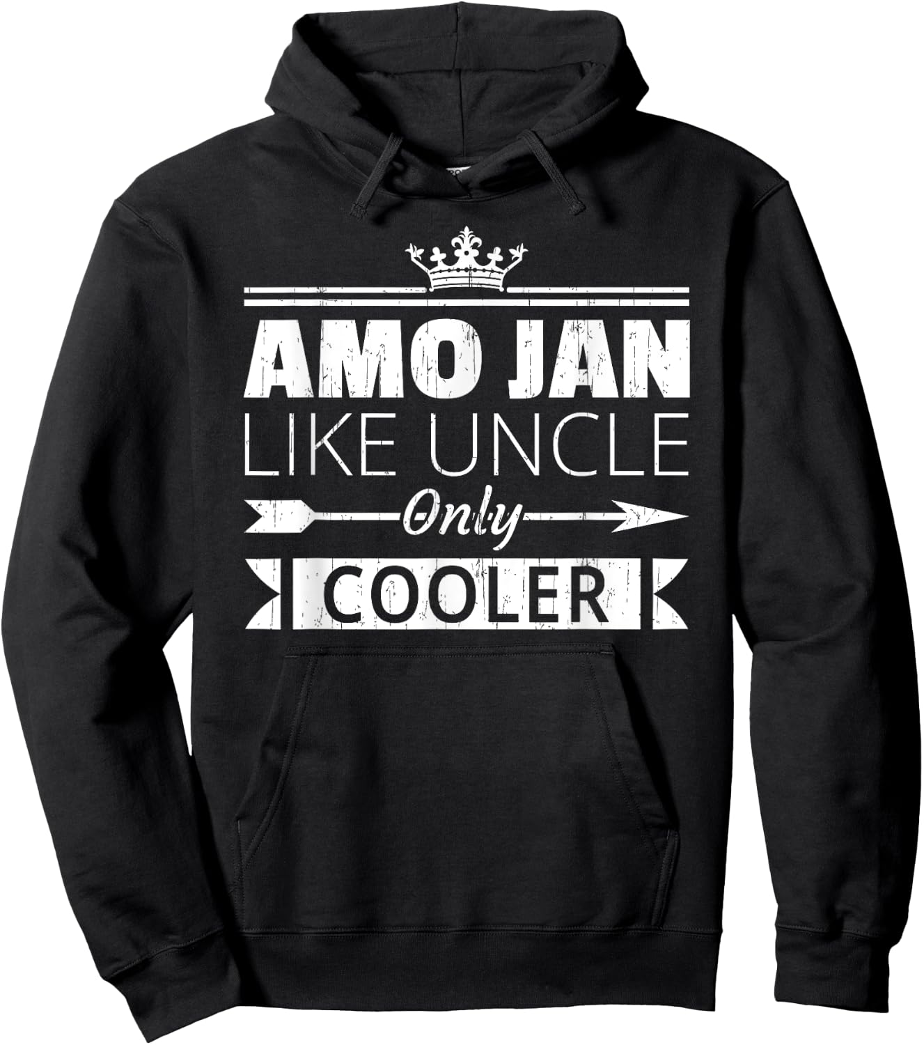 Amo Jan Cooler Funny Lebanese Uncle Father's Day Hoodie - Hoodie | Black