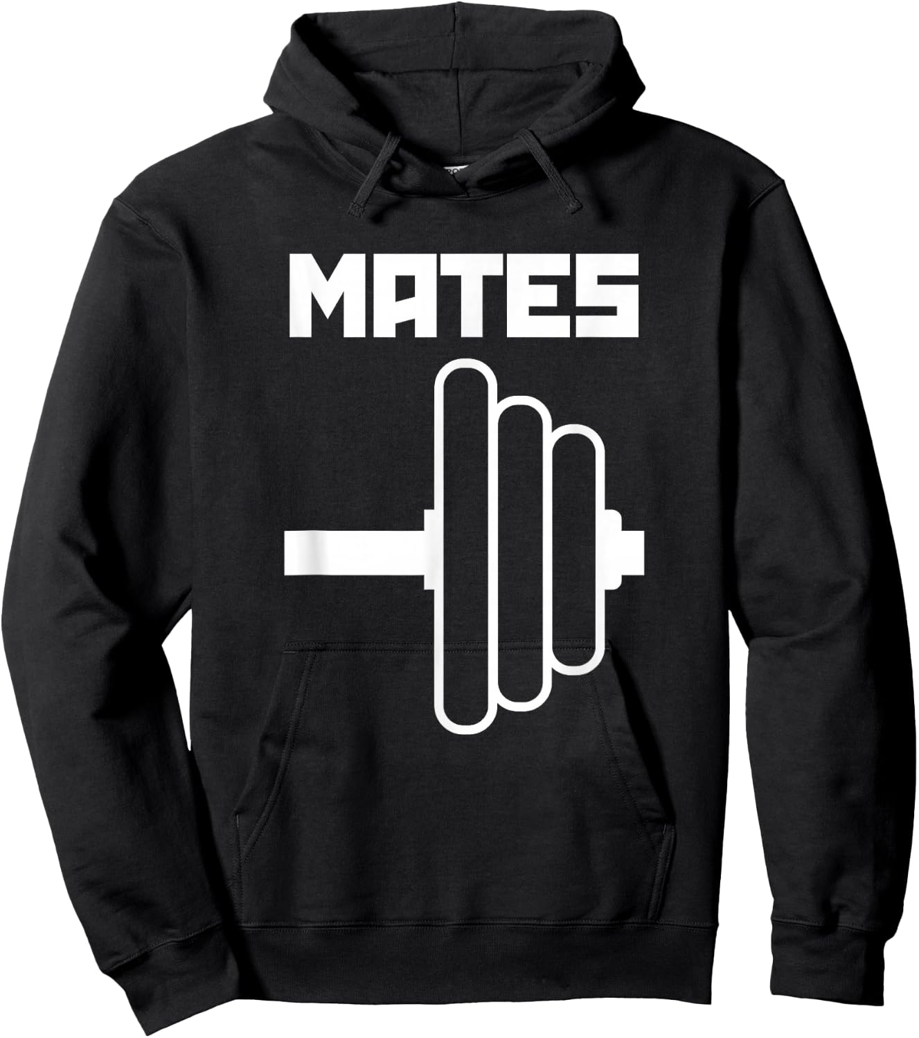 Swole Mates Cute Workout Couples Valentines Day Gym Fitness Hoodie - Hoodie | Black