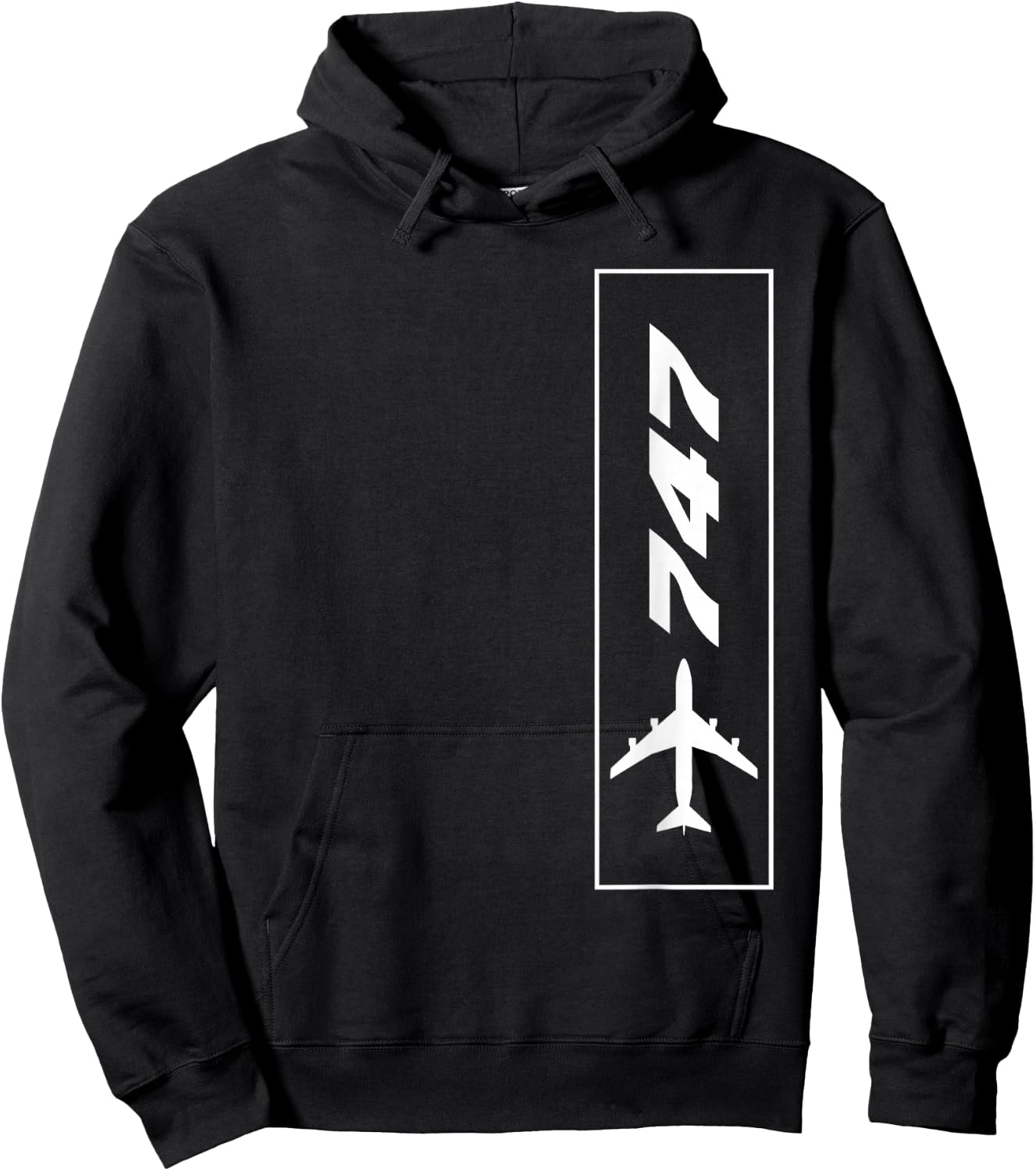 747 Airliner Plane For Avgeeks Hoodie - Hoodie | Black