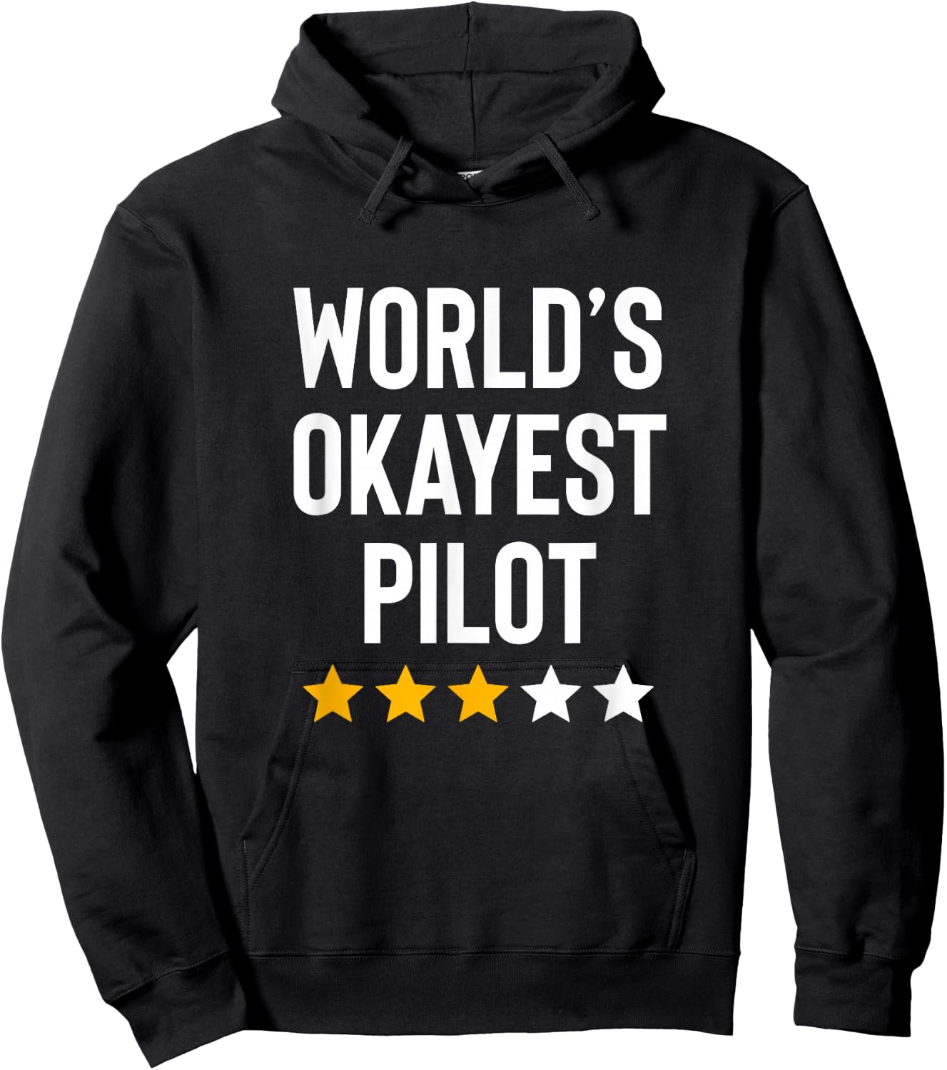 Worlds Okayest Pilot Flying Aviation Men Women Funny Pilot Hoodie - Hoodie | Black