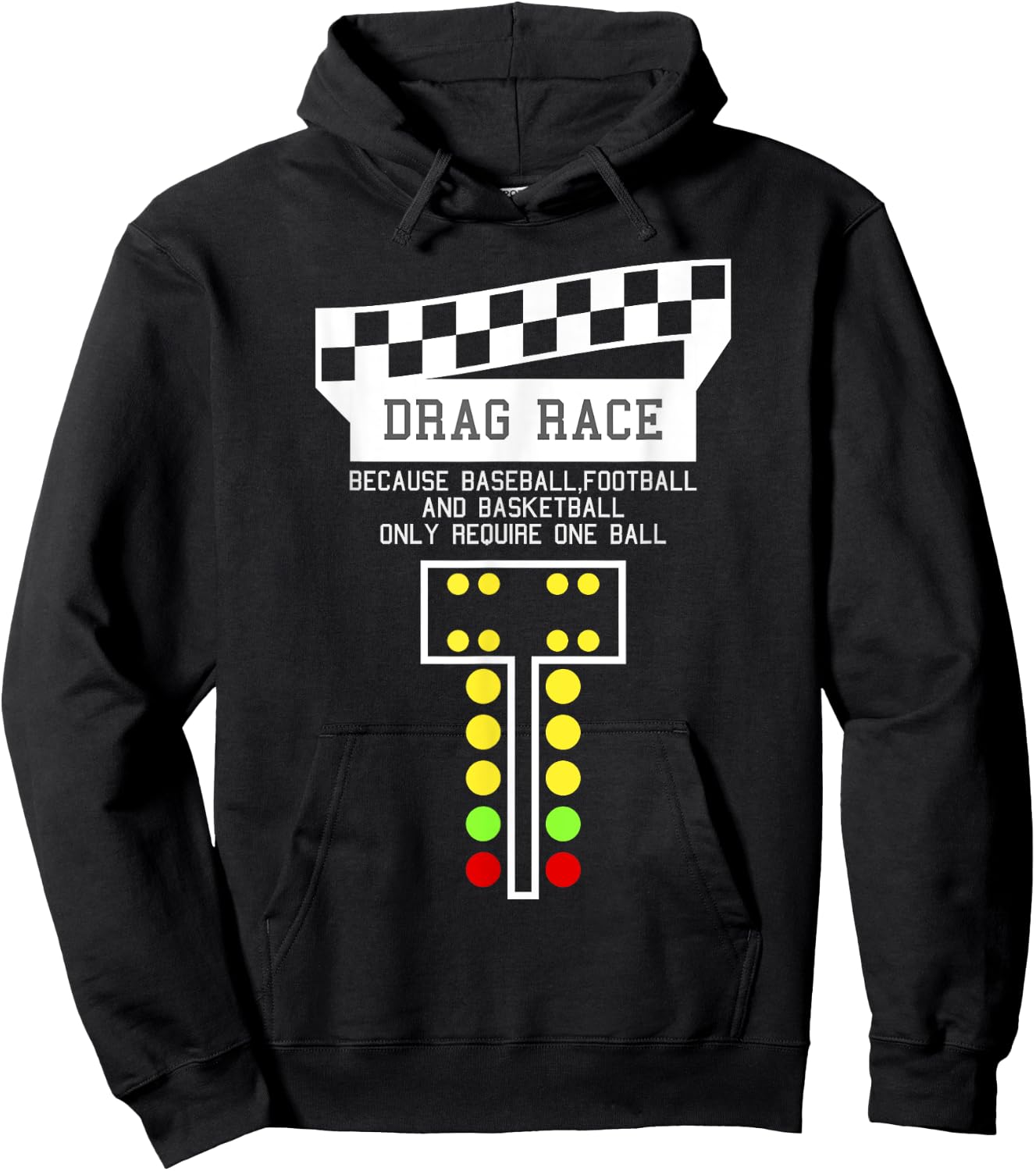 Drag Racing | Car Shirt | Racing - Adults, Black, Small, Short Sleeve, , Sports, Christmas Hoodie - Hoodie | Black