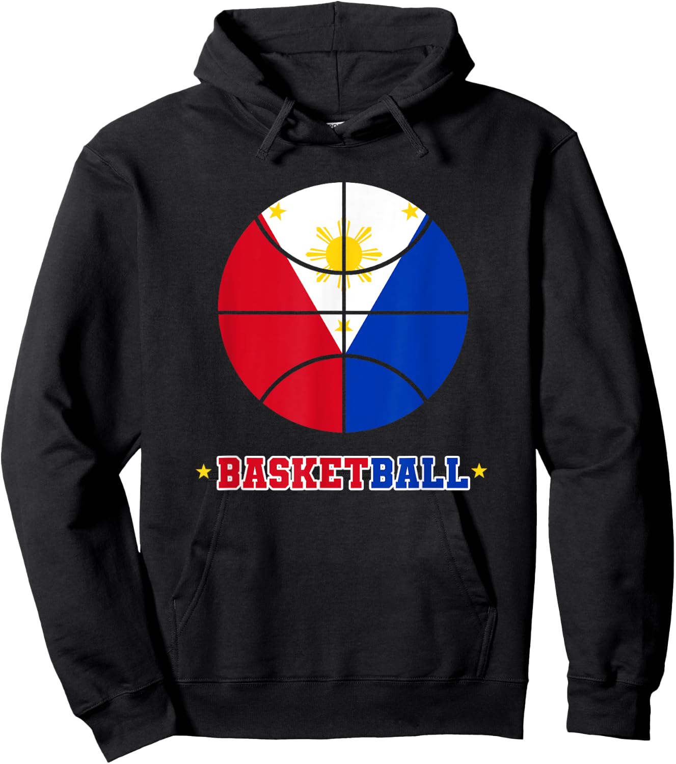 Philippines Filipino Sport Basketball Basket Ball Proud Flag Hoodie - Hoodie | Black