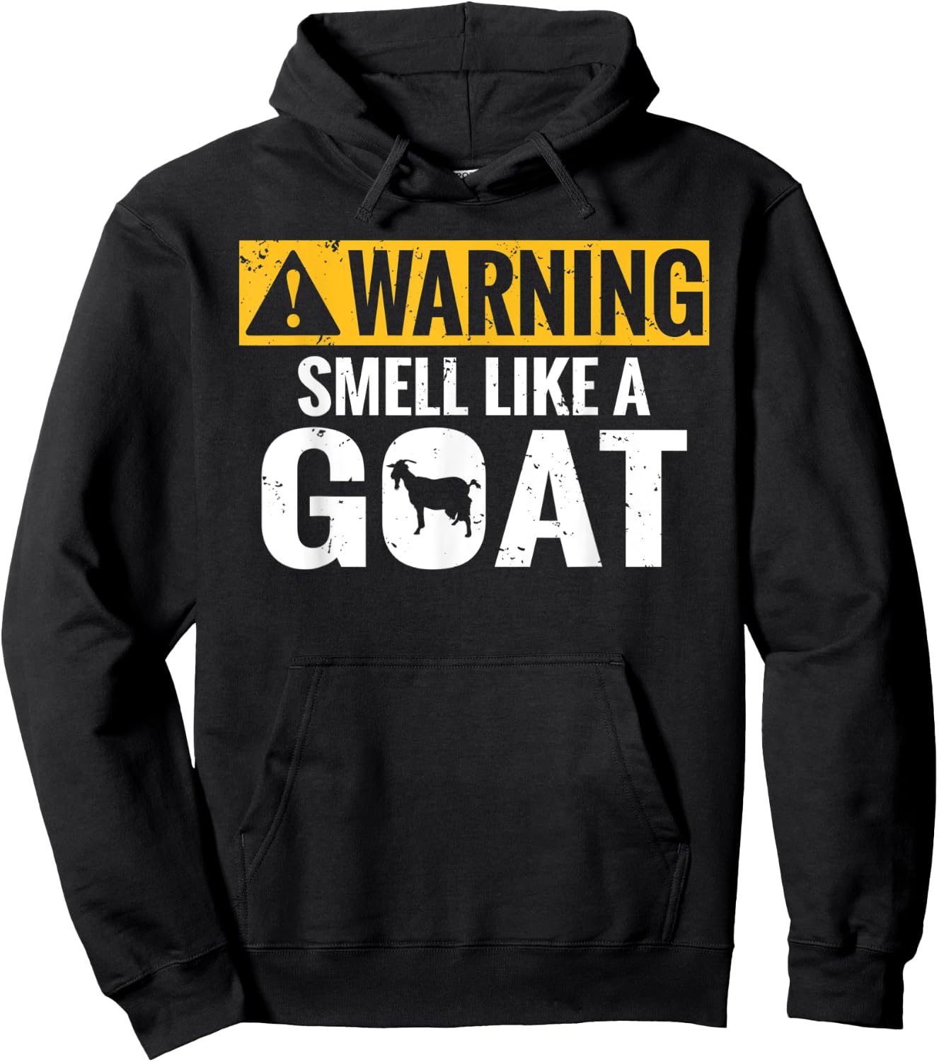 Warning smell like a Goat Goats lover Hoodie - Hoodie | Black
