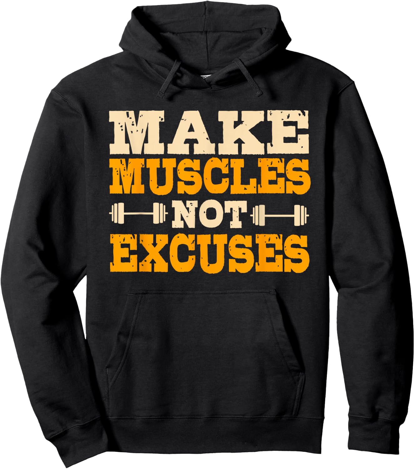 Make Muscles Not Excuses Personal Trainer Fitness Instructor Hoodie - Hoodie | Black