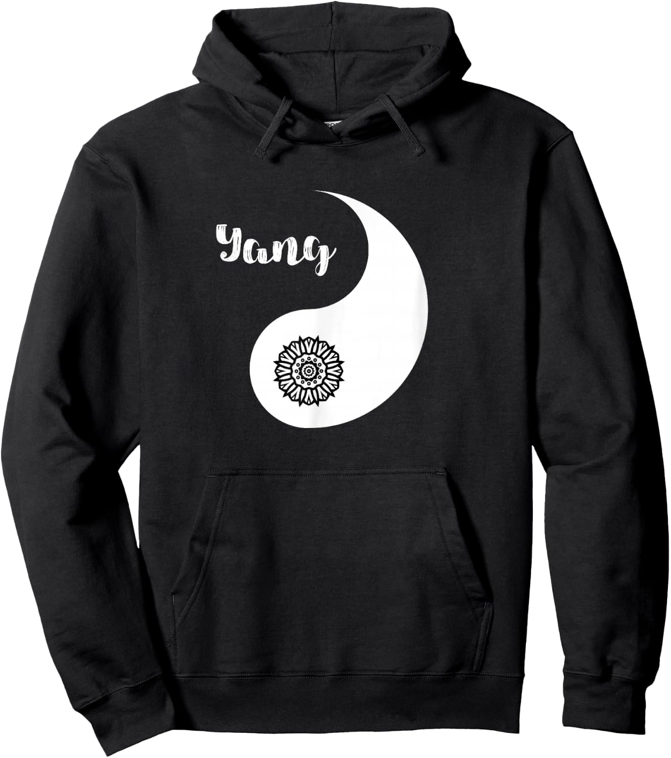 Yin & Yang Valentine's Day Cute Matching Couple Hoodie - Hoodie | Black