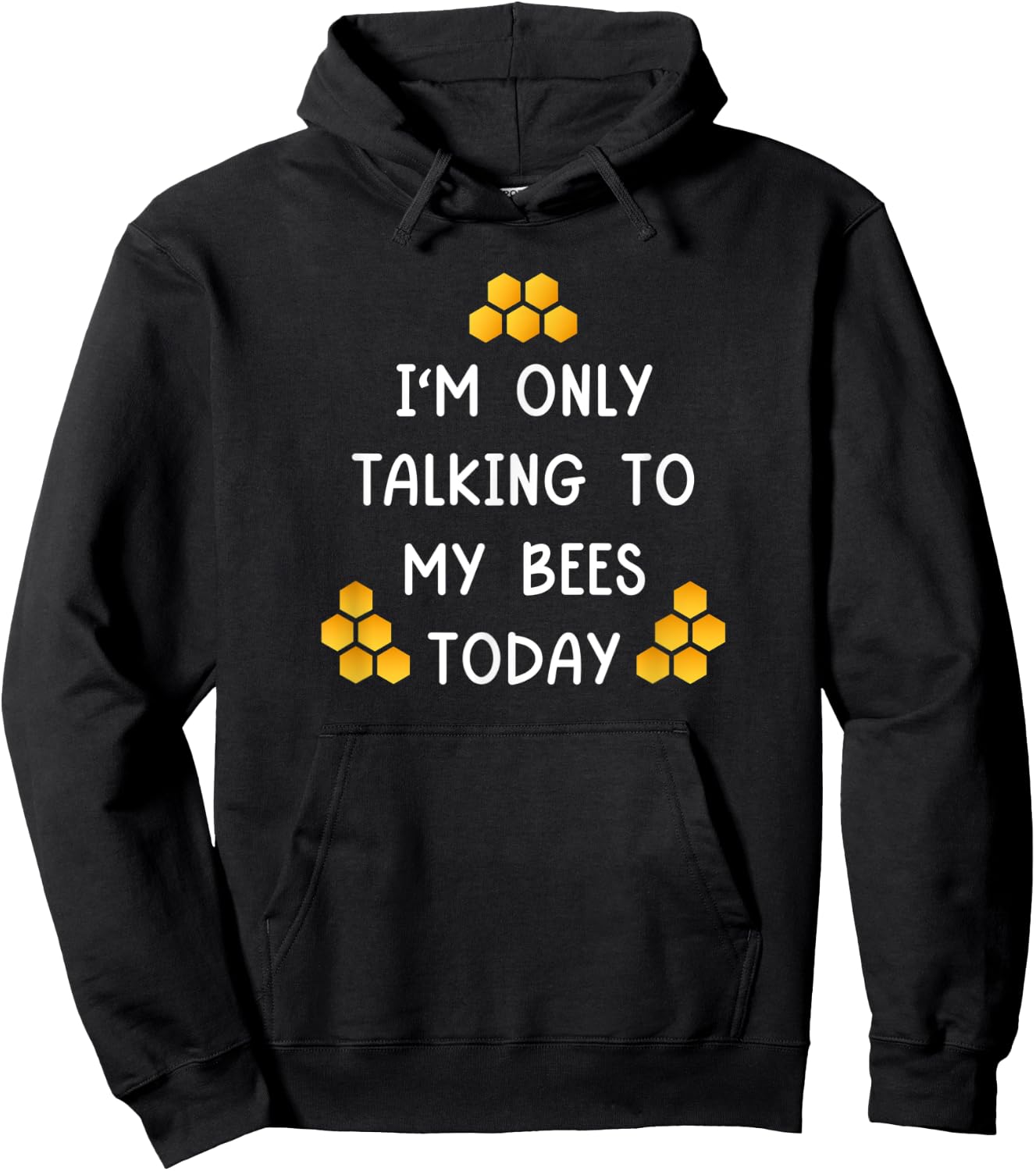 I'm Only Talking To My Bees Today Funny Beekeeper Hoodie - Hoodie | Black