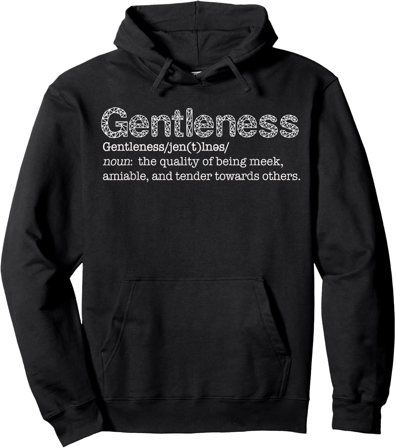 Christian Graphic Gentleness Hoodie - Hoodie | Black