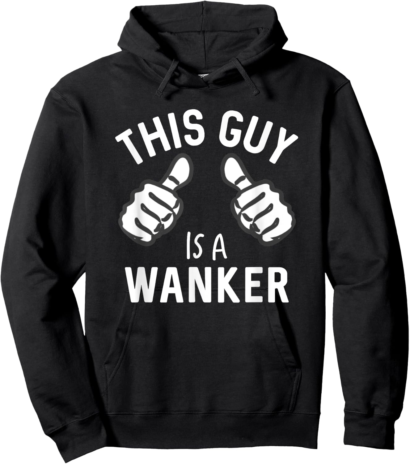 Hop Funny Swag Men's Black Casual Fun Hoodie - Hoodie | Black