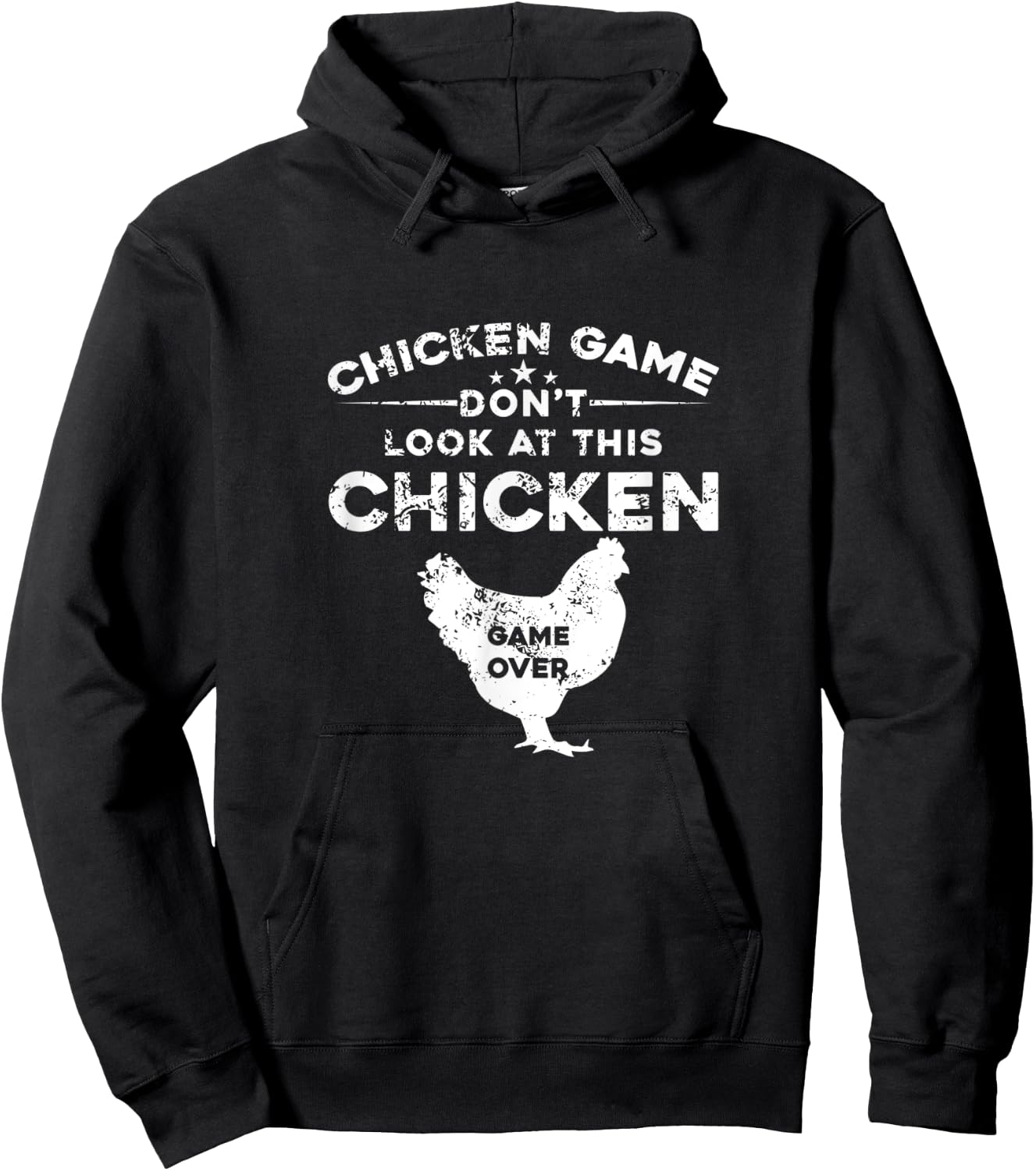 Chicken Game Don't Look At This Chicken Game Over Hoodie - Hoodie | Black