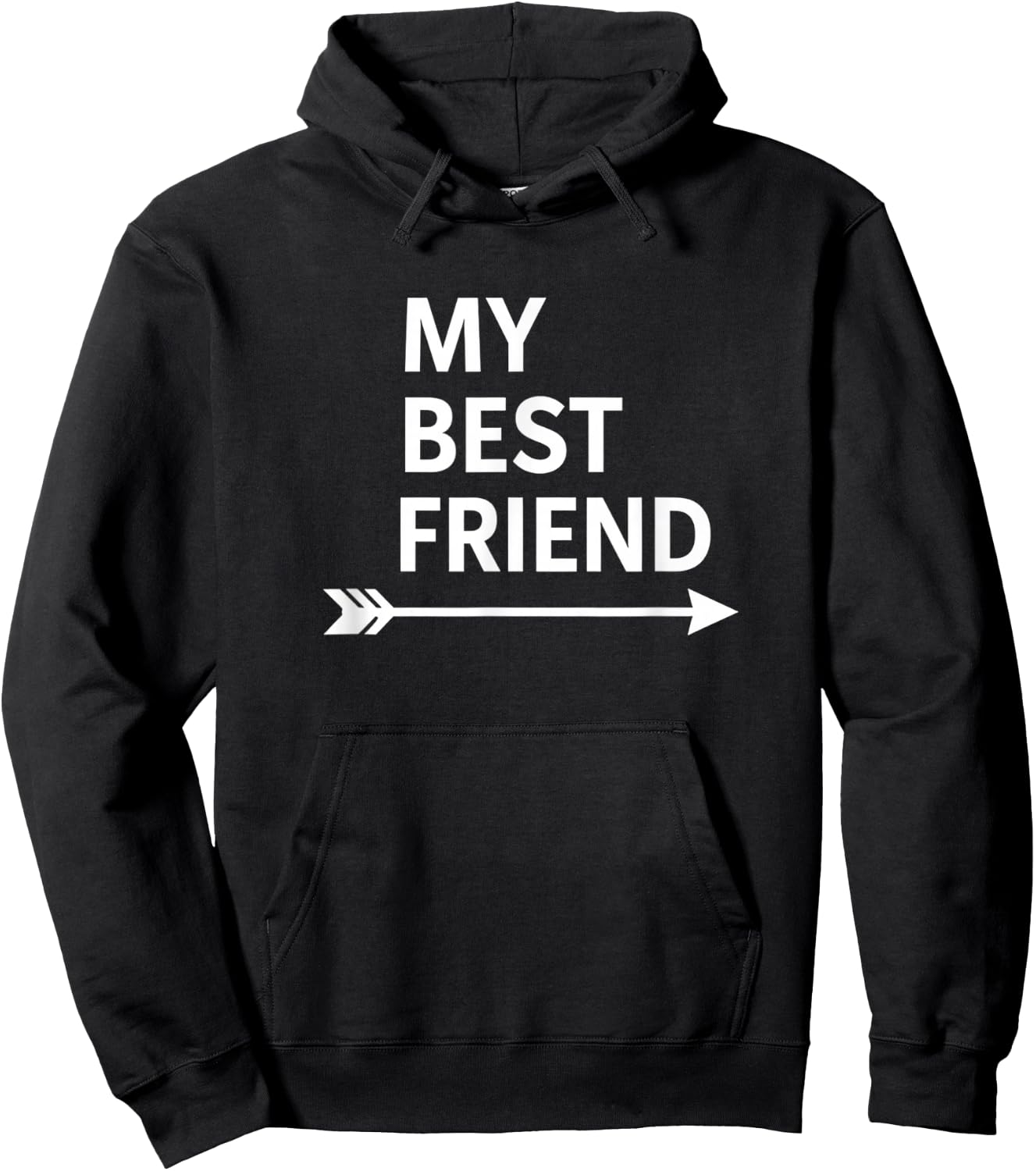My Best Friend Arrow Funny Friendship Saying for Couples Hoodie - Hoodie | Black