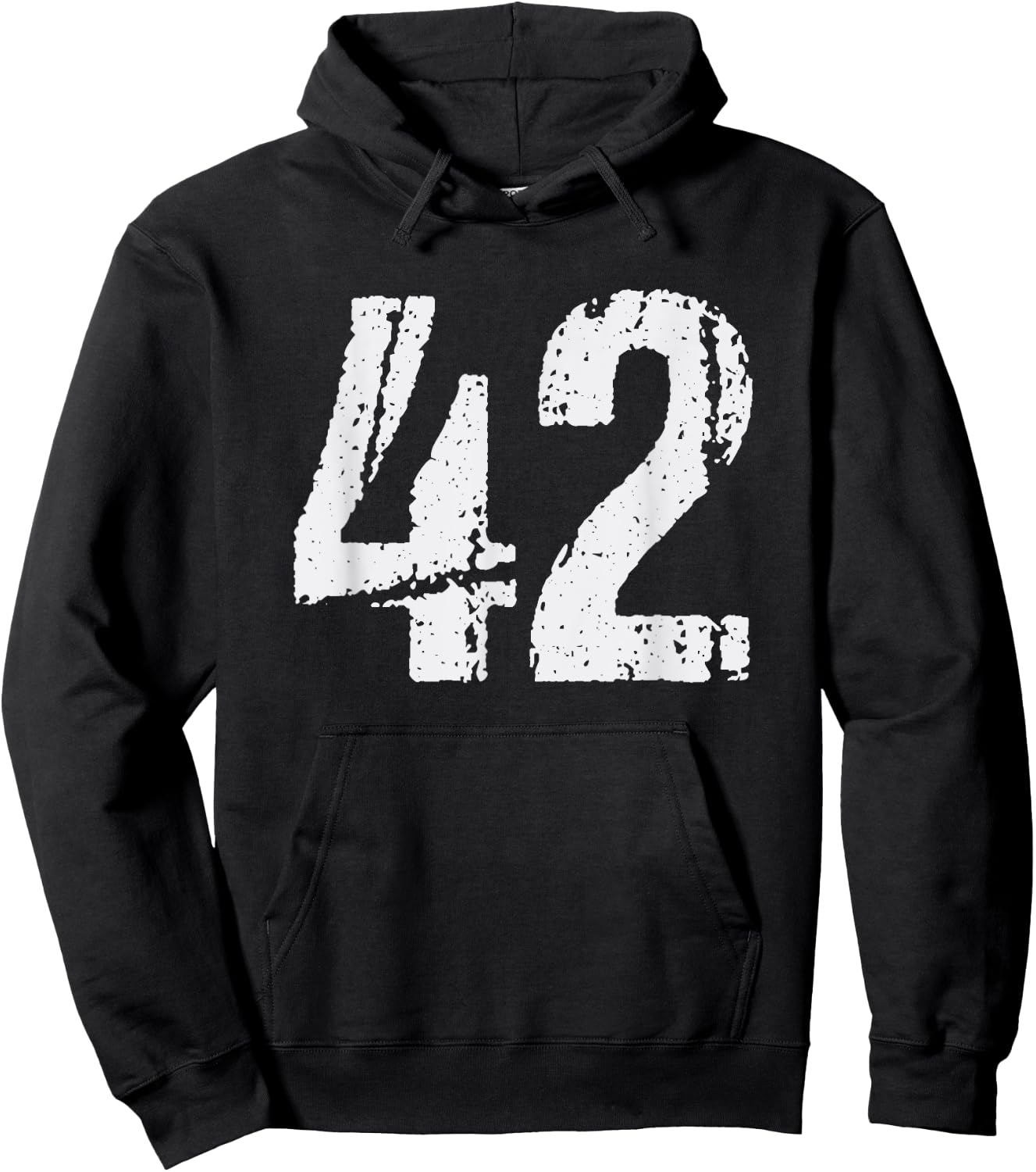 Number #42 Vintage 42nd Birthday Party 42 Years Old Hoodie - Hoodie | Black