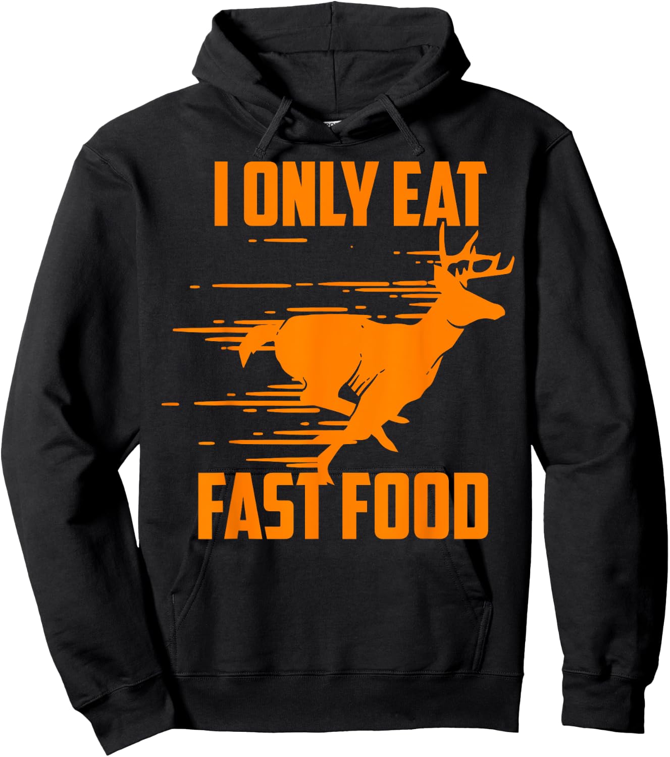 I Only Eat Fast Food - Cute I Love Comfort Food Shirt Gift Hoodie - Hoodie | Black