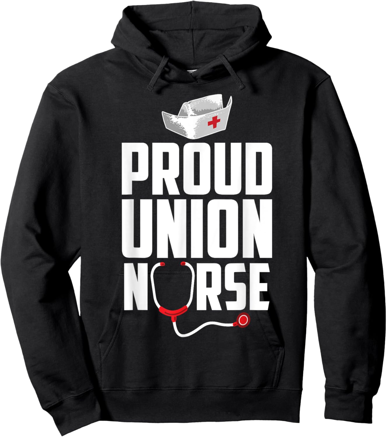 Funny Union Proud Nurse Gift Men Women Cool Advocate Lovers Hoodie - Hoodie | Black