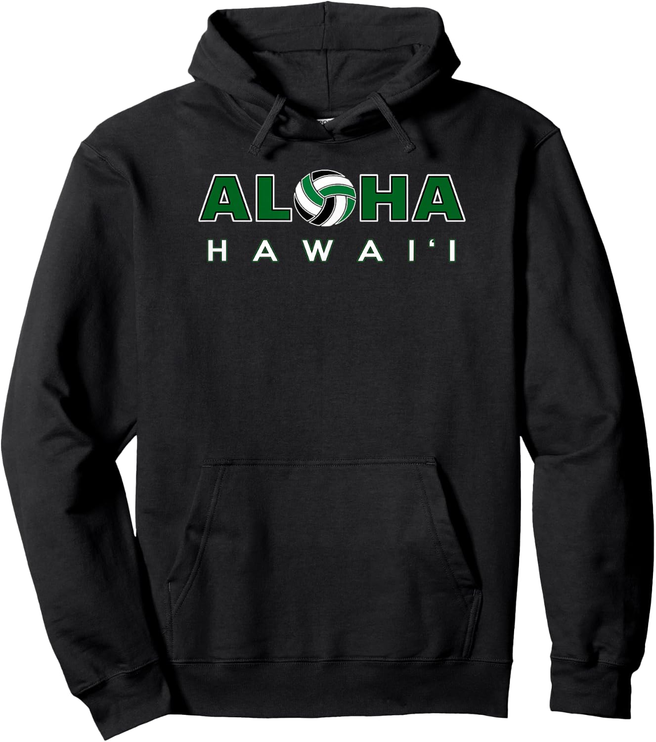 ALOHA Hawaii Volleyball Hoodie - Hoodie | Black