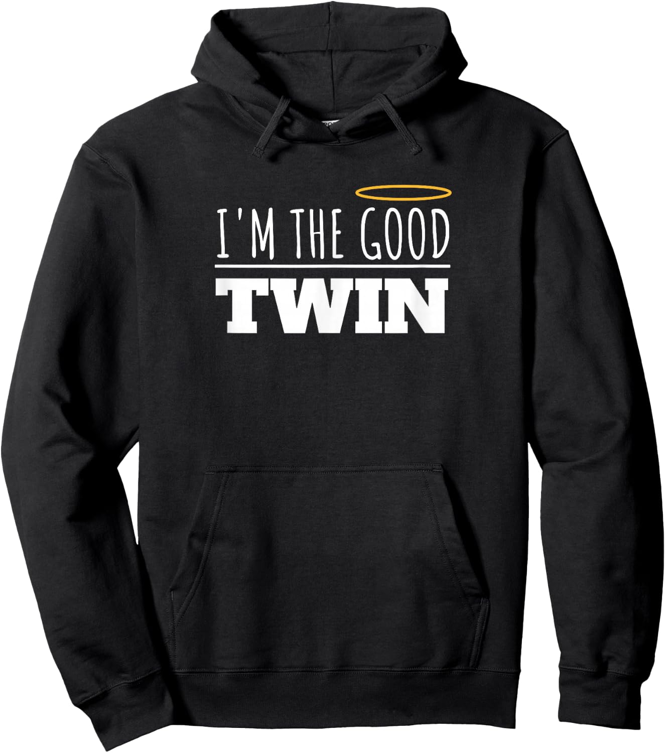 I'm The Bad Twin I'm The Good Twin Twins Matching Funny Hoodie - Hoodie | Black