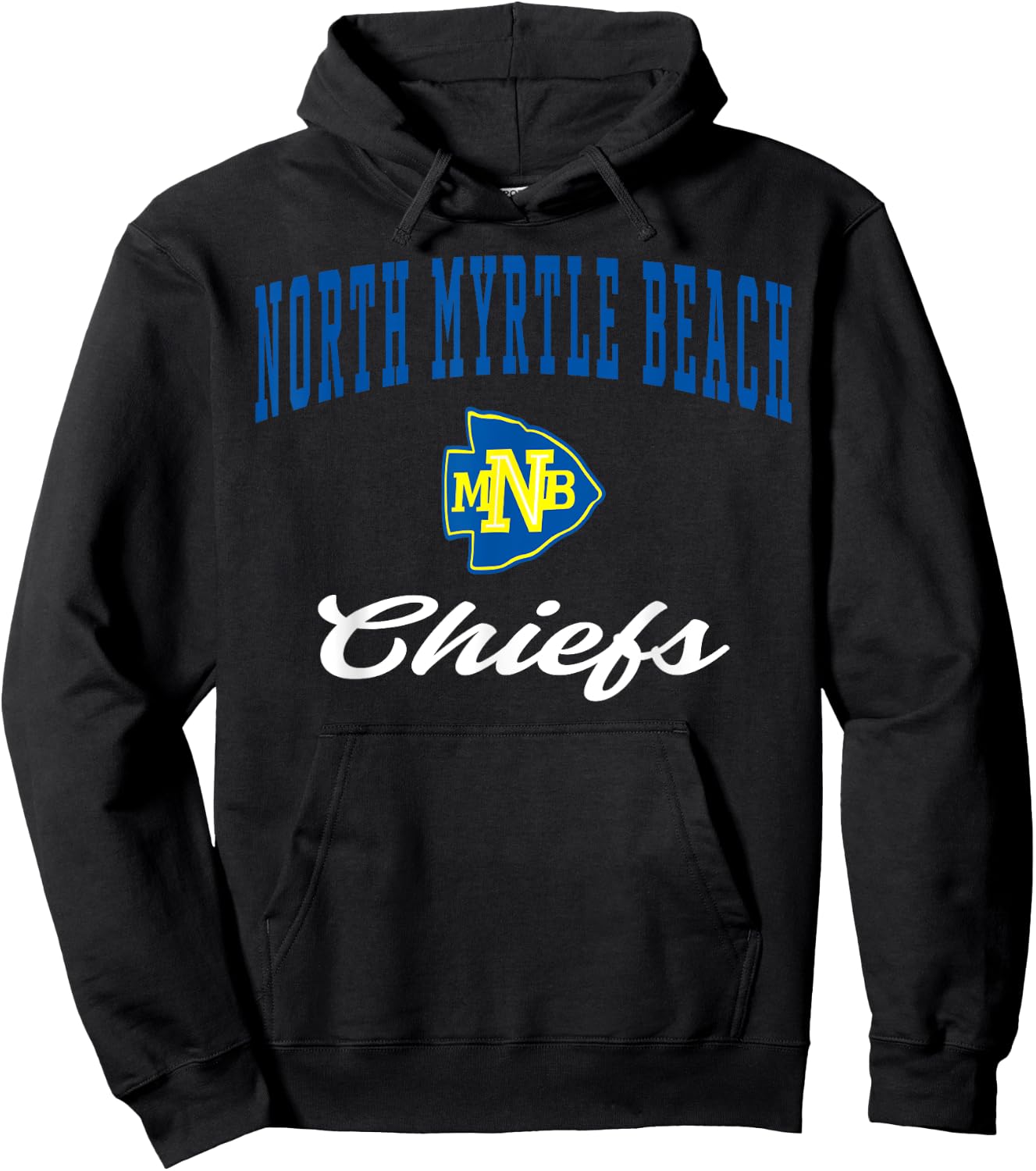 North Myrtle Beach High School Chiefs C3 Women Girls Kids Hoodie - Hoodie | Black