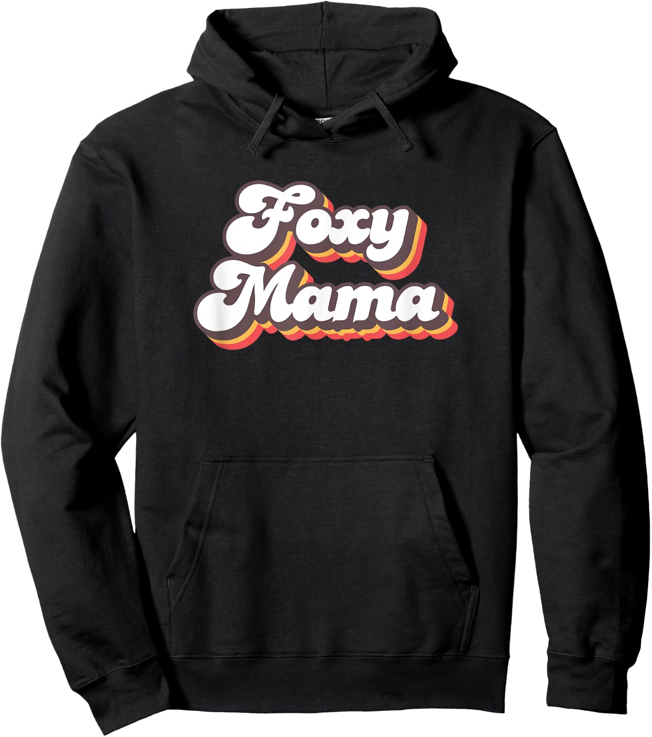 Foxy Mama Roller Disco Outfit 70s Costume Hoodie - Hoodie | Black