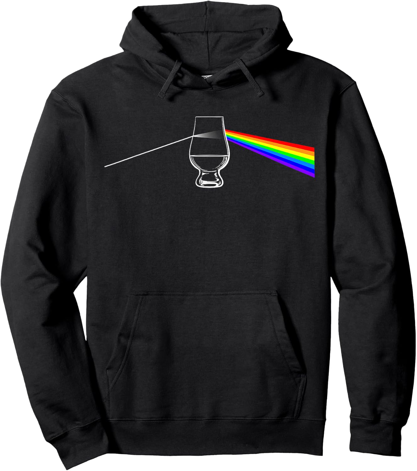 Dark Side of The Glen Whiskey Bourbon Lover Drinker Hoodie - Hoodie | Black