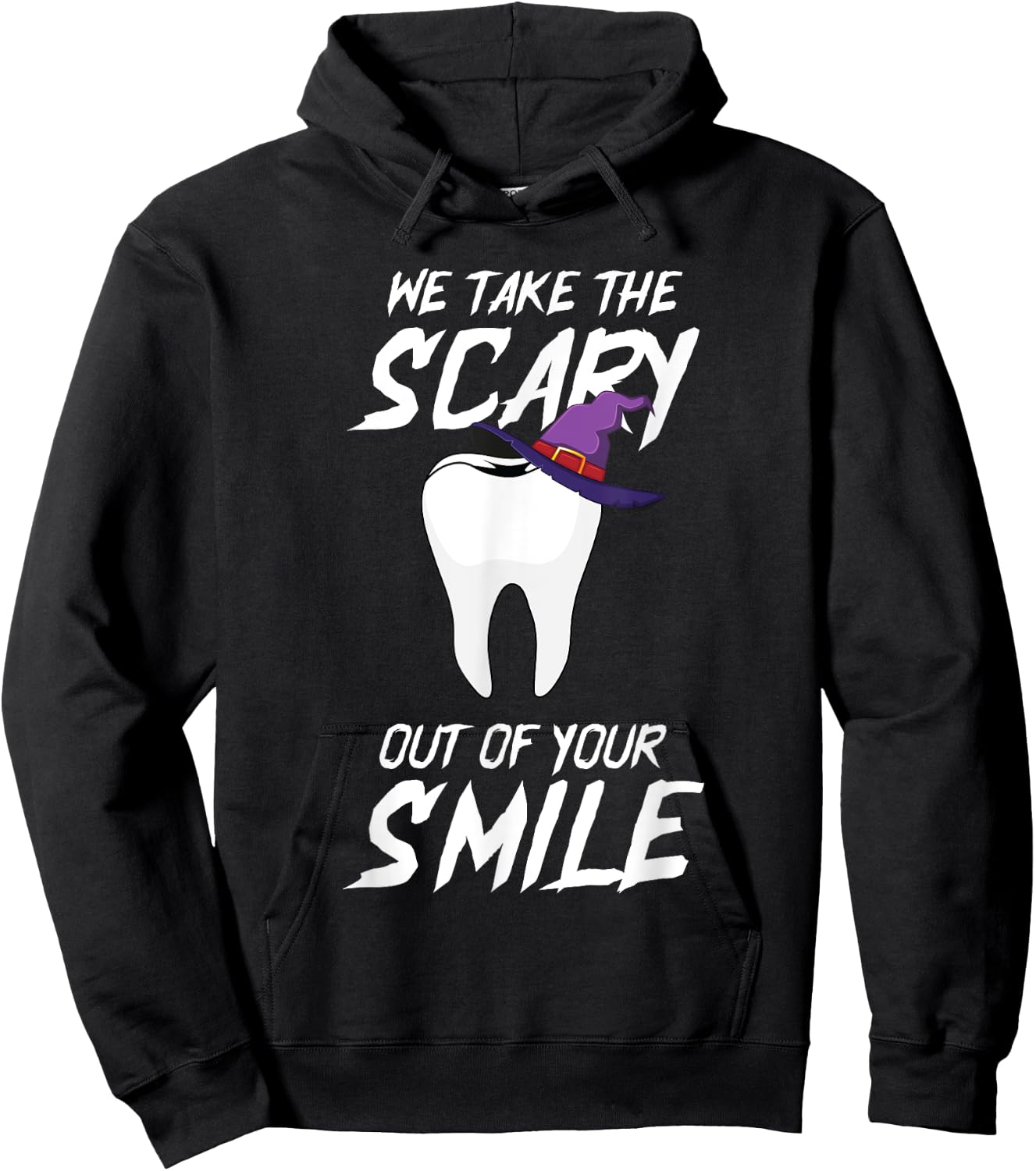Teeth Witch DIY Halloween Costume Dental Assistant Dentist Hoodie - Hoodie | Black