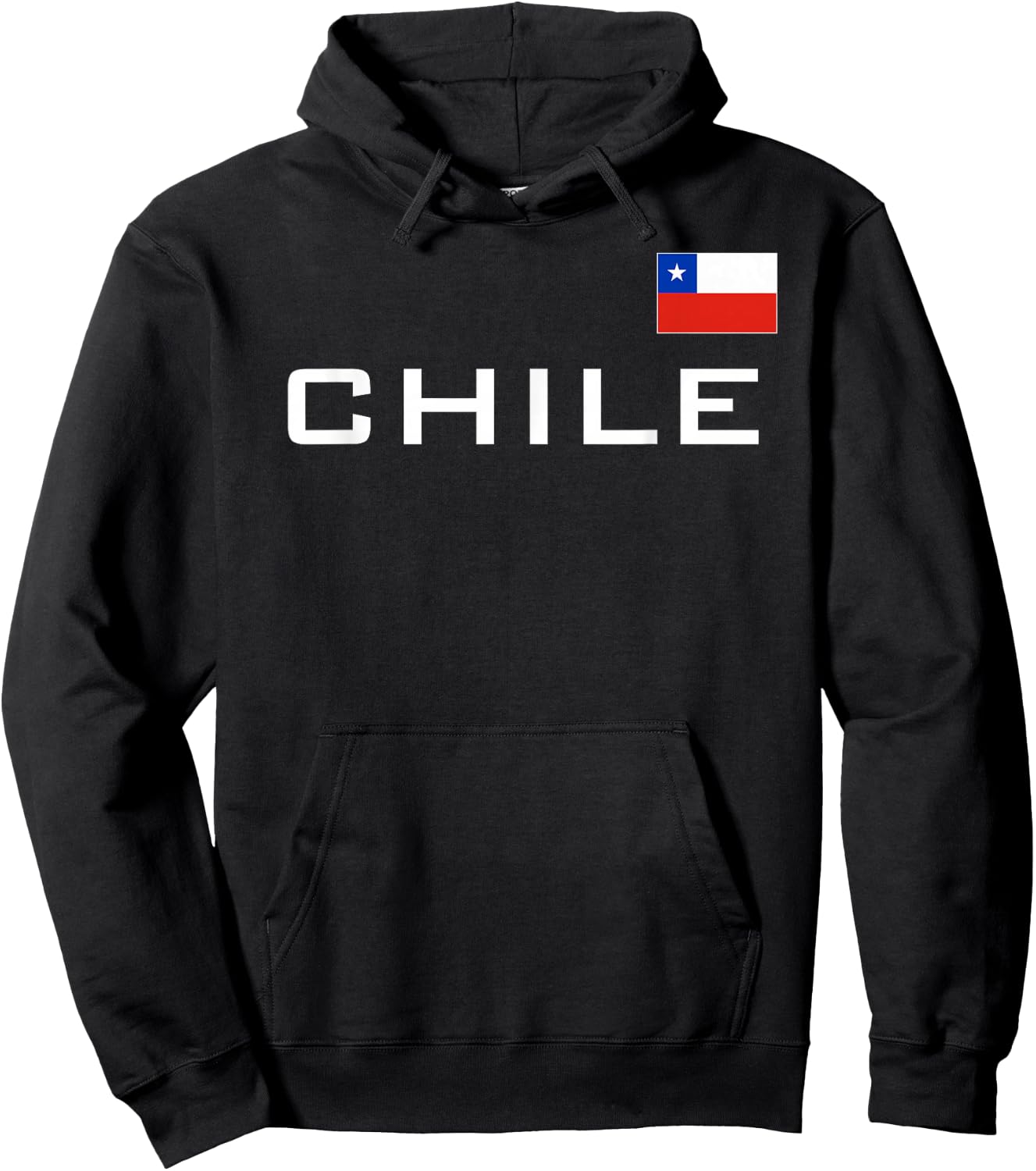 Chile Flag Sports Soccer Football Athletic Jersey Santiago Hoodie - Hoodie | Black