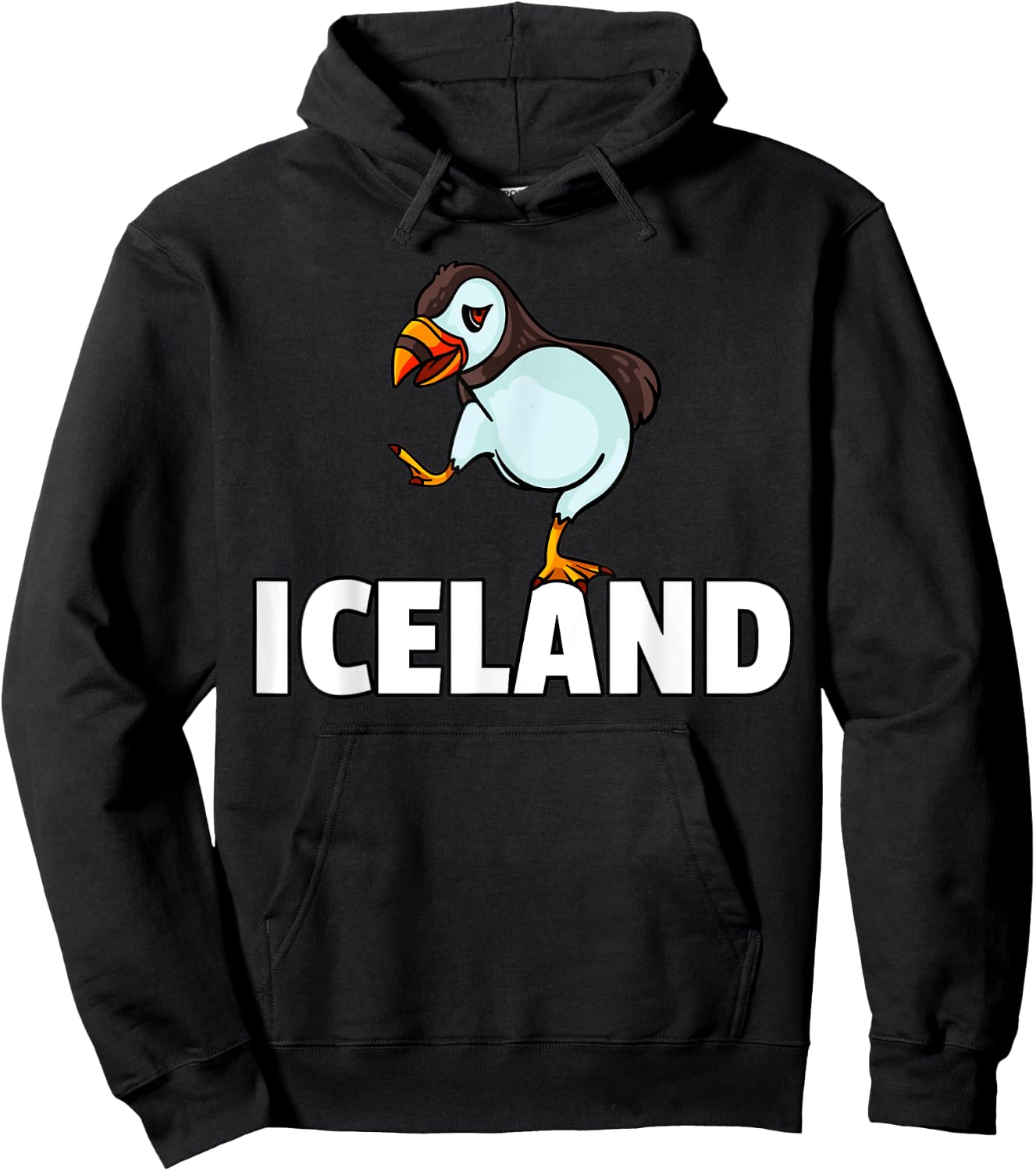 Puffin Bird Iceland Seabird Hoodie - Hoodie | Black