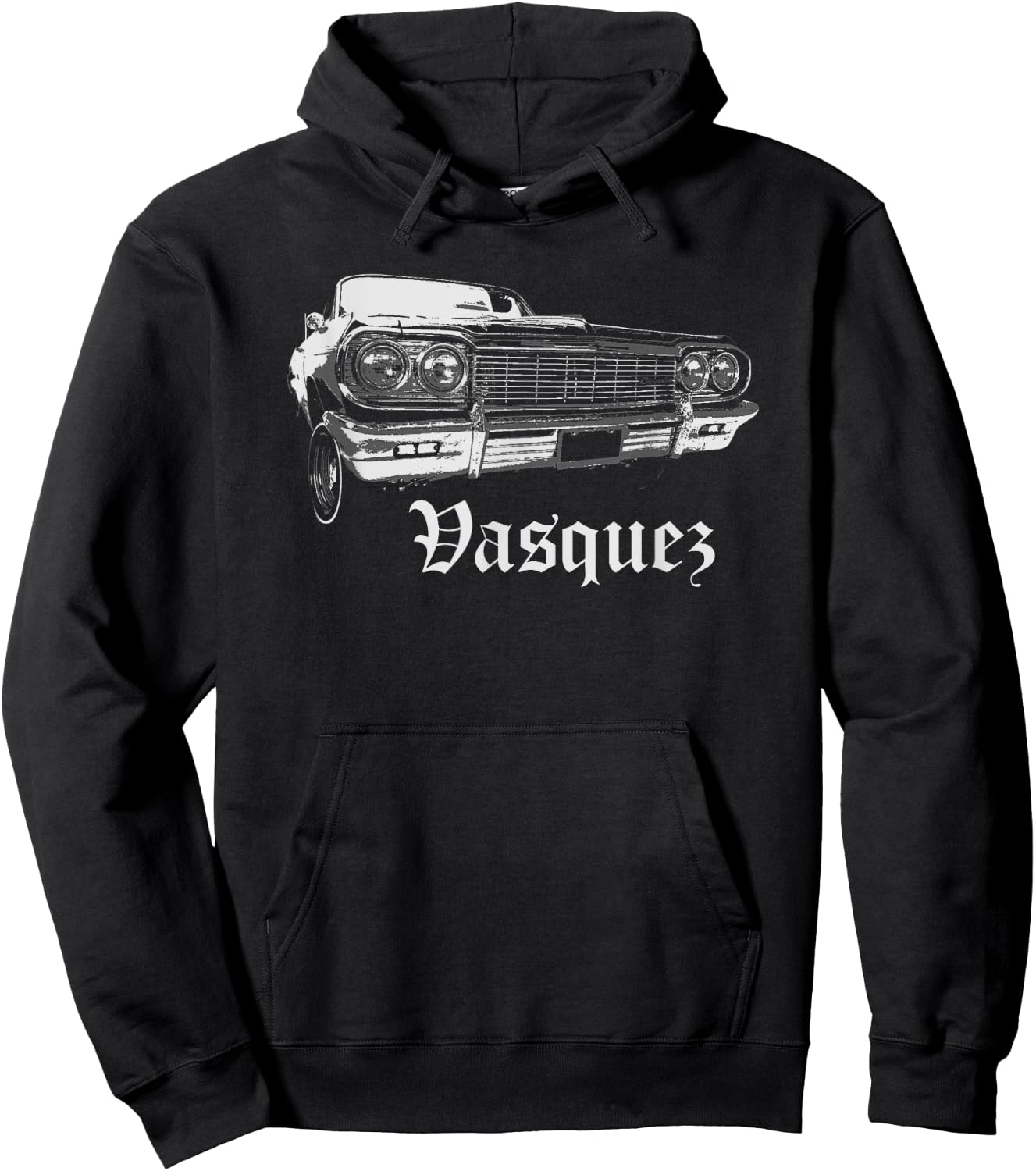 Vasquez Shirt Lowrider Cali Family Reunion Gift Hoodie - Hoodie | Black
