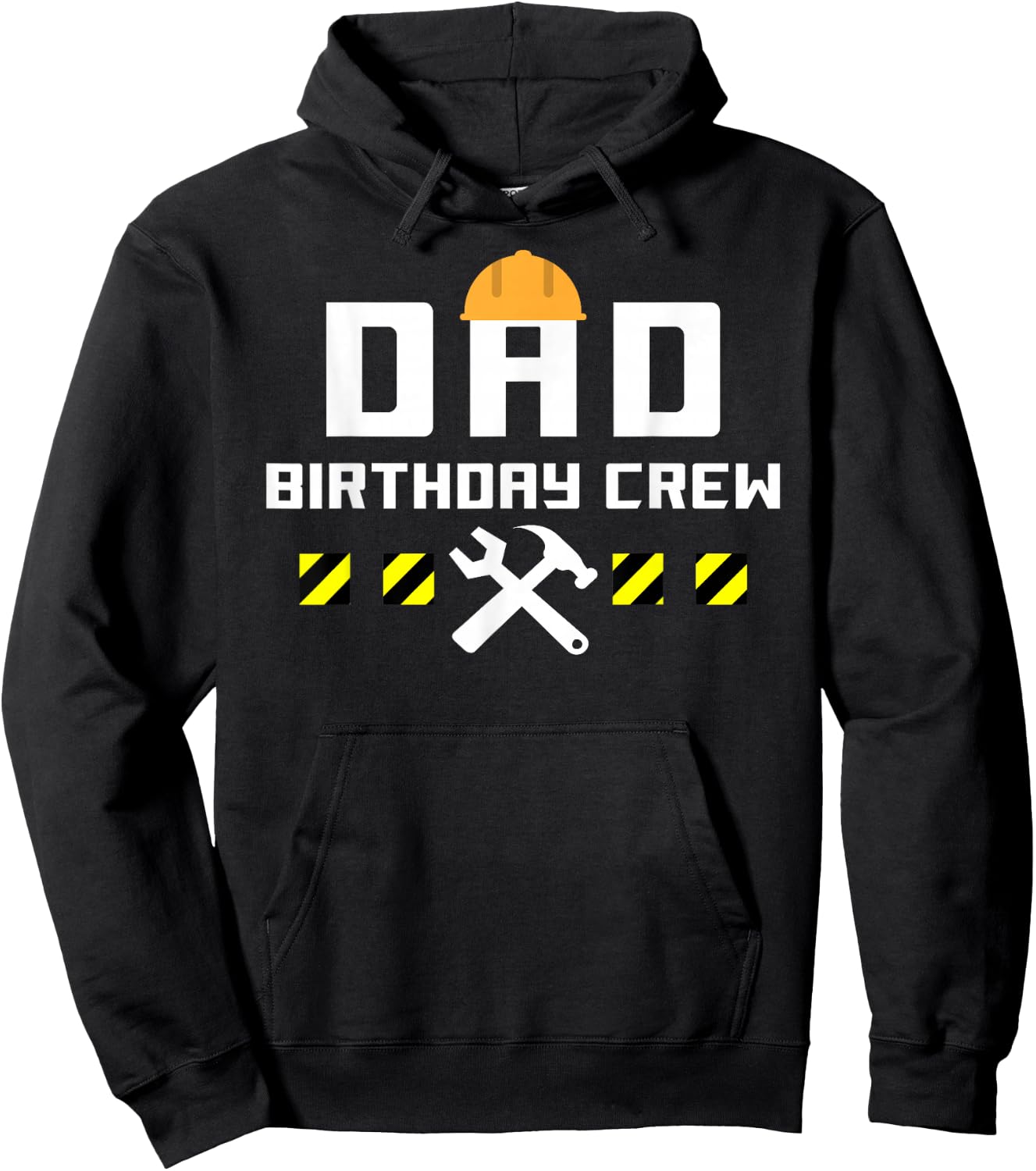 Dad Birthday Crew Construction Handyman tools Themed shirt Hoodie - Hoodie | Black