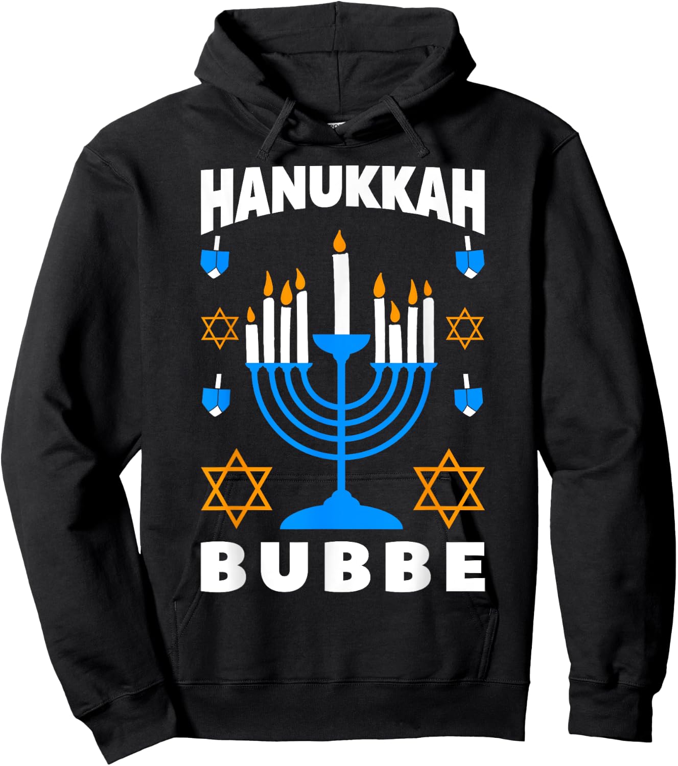 Hanukkah Bubbe Grandma Jewish Festival Chanukah Latke Hanuka Hoodie - Hoodie | Black