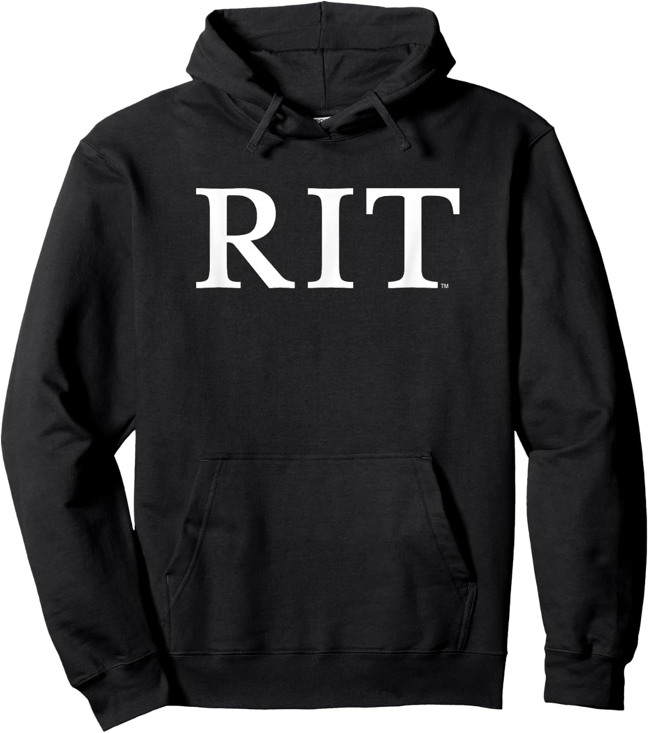 Rochester Institute of Technology RIT B/W Type Hoodie - Hoodie | Black