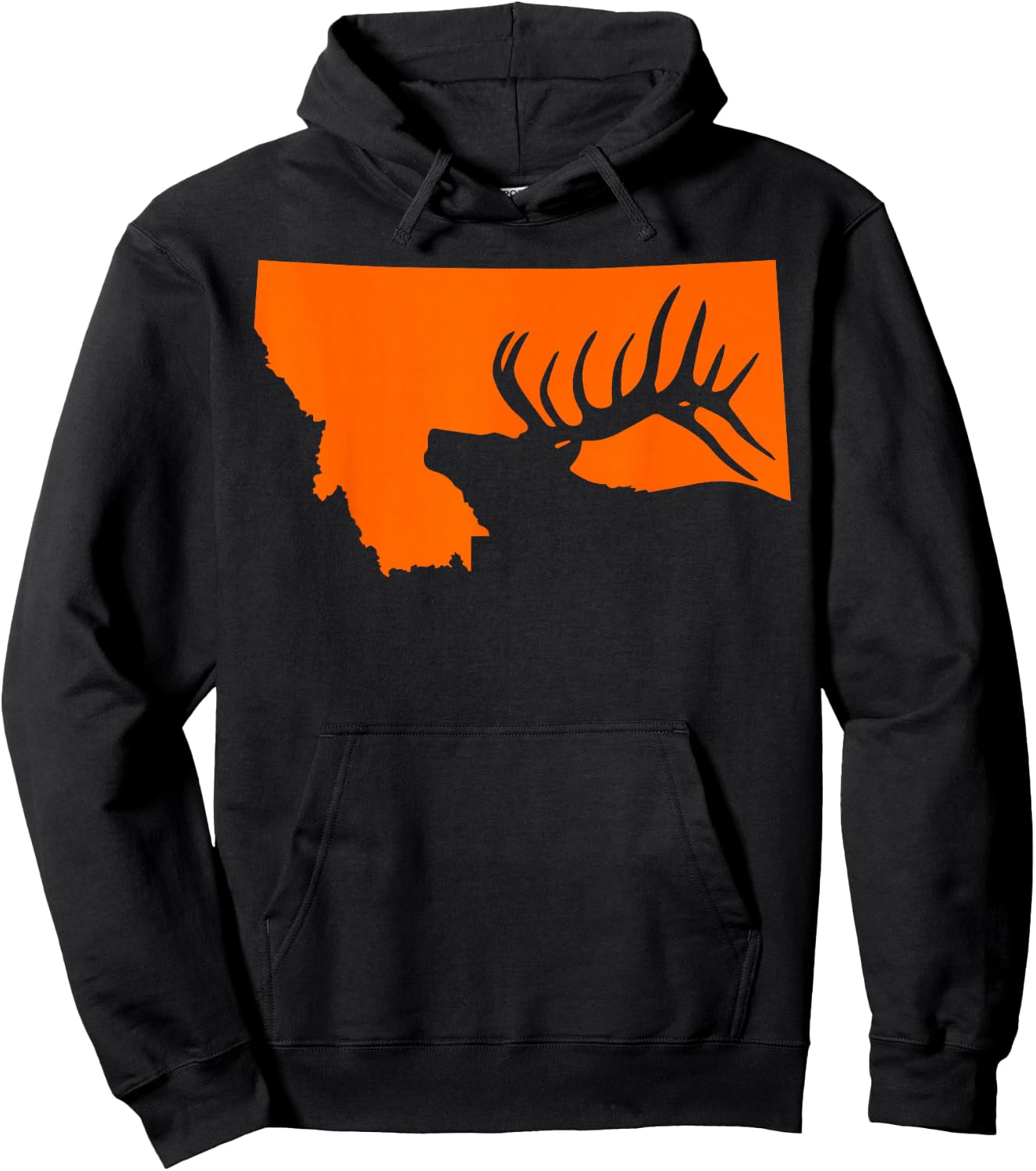 Montana Elk Hunting Hoodie - Hoodie | Black
