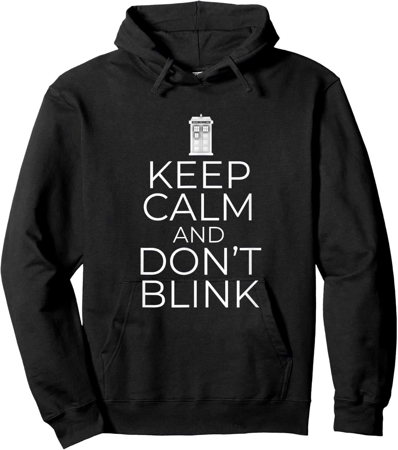 Keep Calm and Don't Blink Hoodie - Hoodie | Black