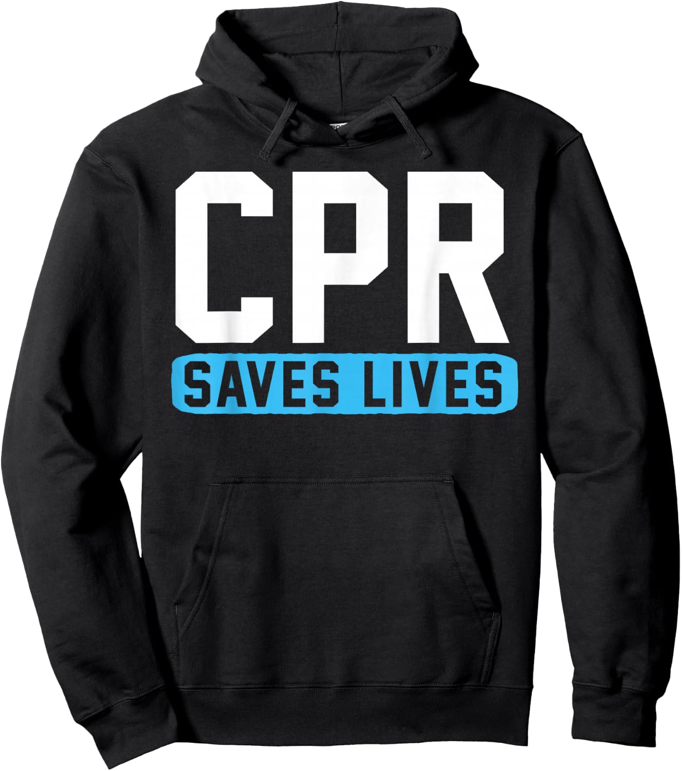 CPR saves lives Hoodie - Hoodie | Black