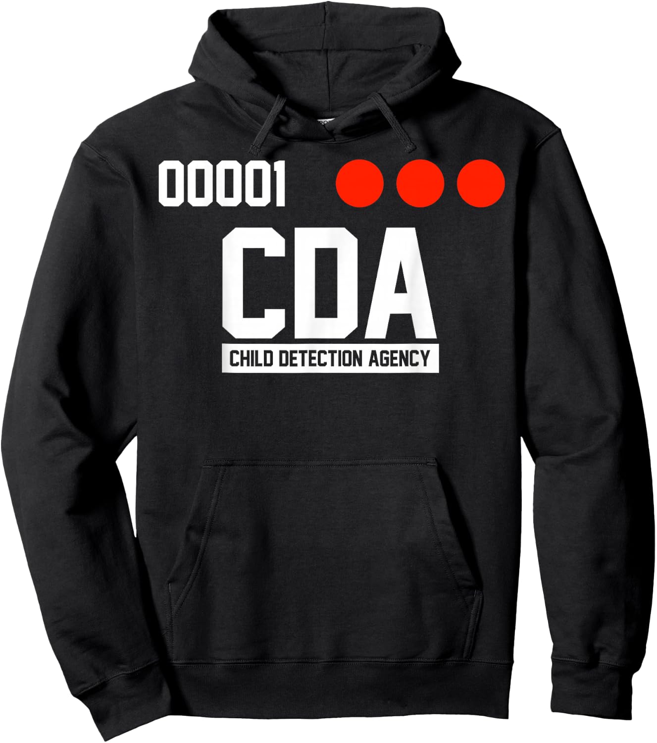 C D A Child Detection Agency Hoodie - Hoodie | Black