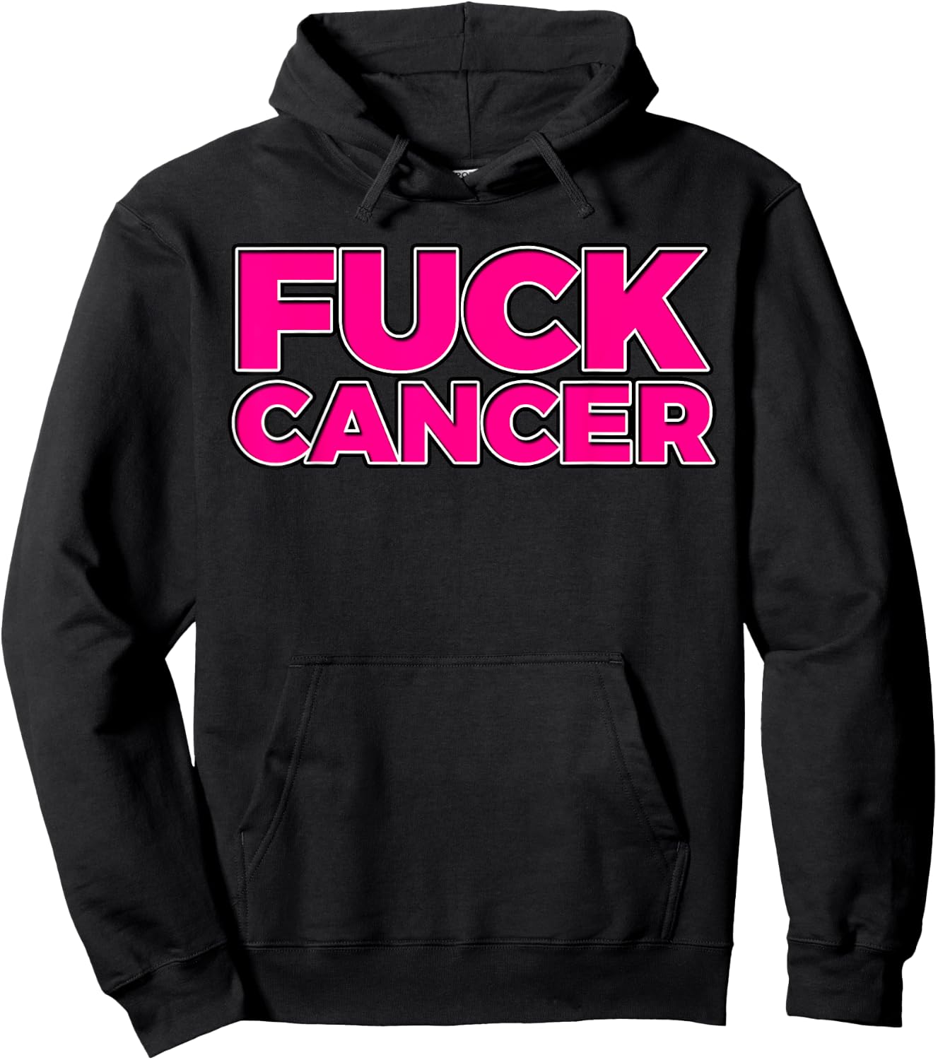 Fuck Cancer Breast Cancer Awareness Hoodie - Hoodie | Black