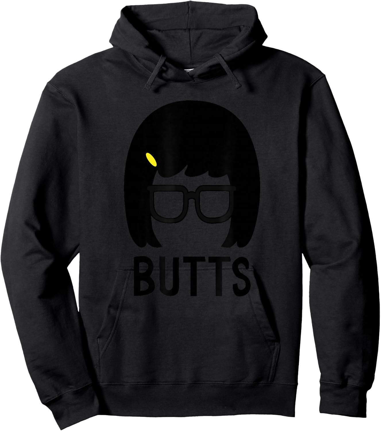 Bob's Burgers Tina Belcher Butts Hoodie - Hoodie | Black