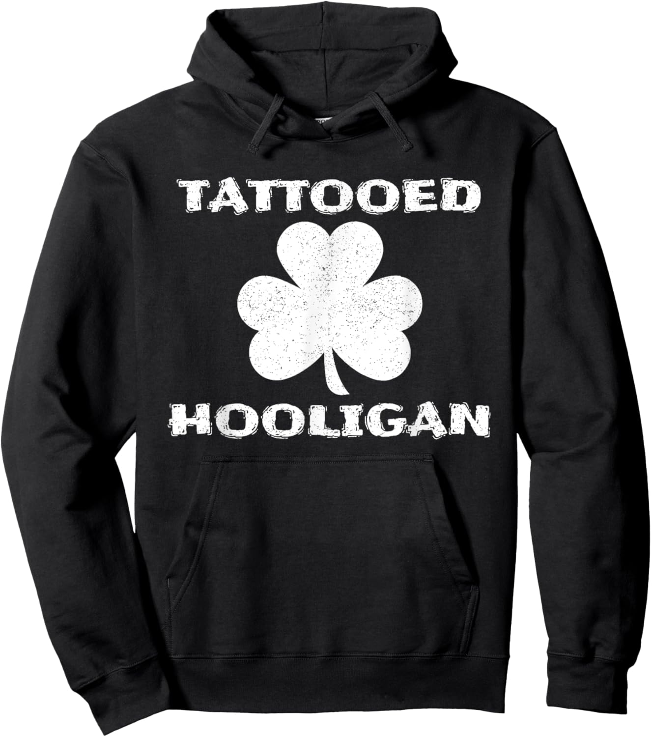Tattooed Hooligan Tattoo Lover St. Patrick's Day Hoodie - Hoodie | Black