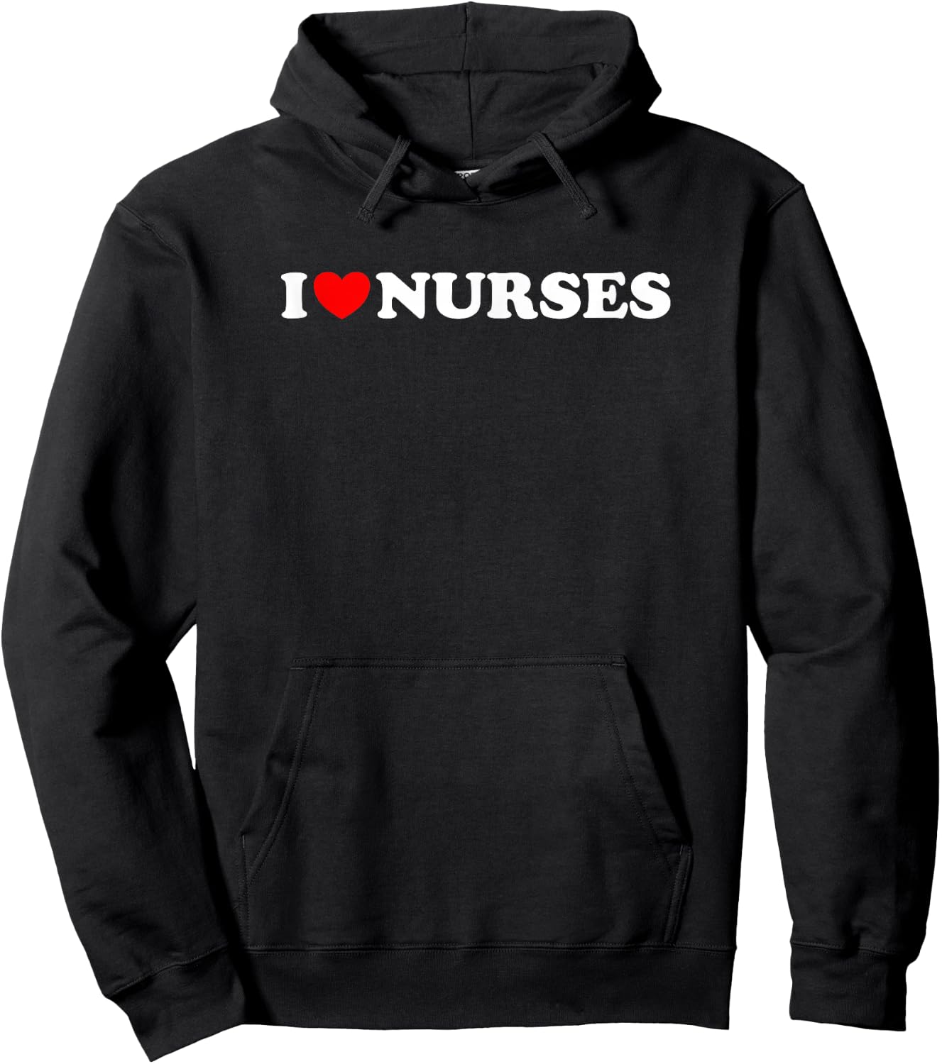 I heart Nurses - Funny Nurse, Funny Nursing Student Spouse Hoodie - Hoodie | Black