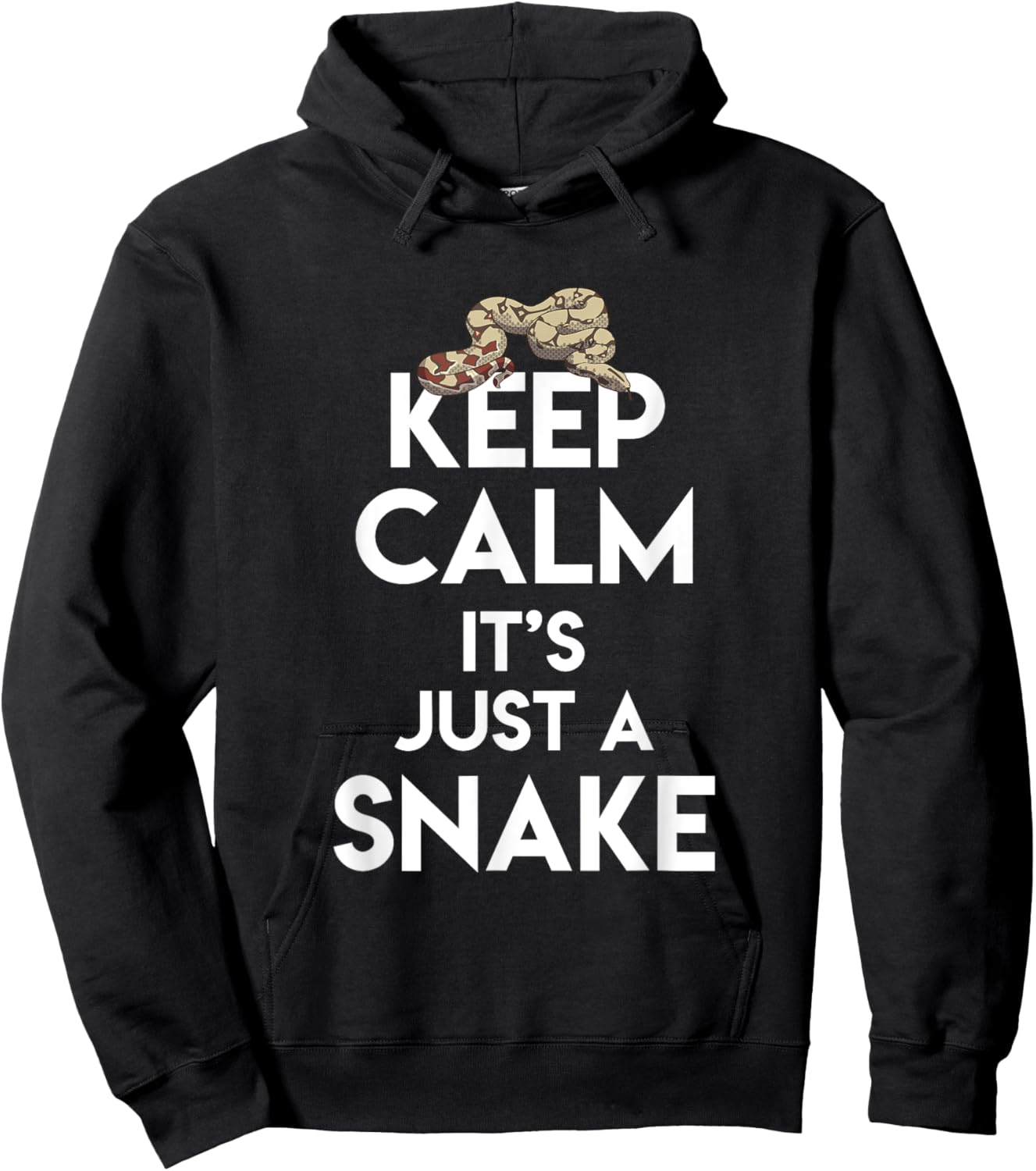 Stay Calm Snake Pet Owner Lover Gift Hoodie - Hoodie | Black